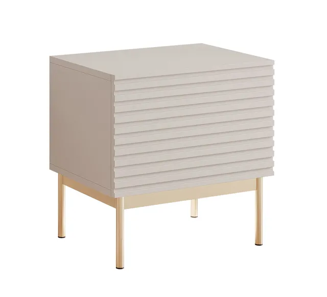 selsey-linearis-nachttisch-mit-klappfach-und-led-beleuchtung-46-cm-kaschmir-gold image 1