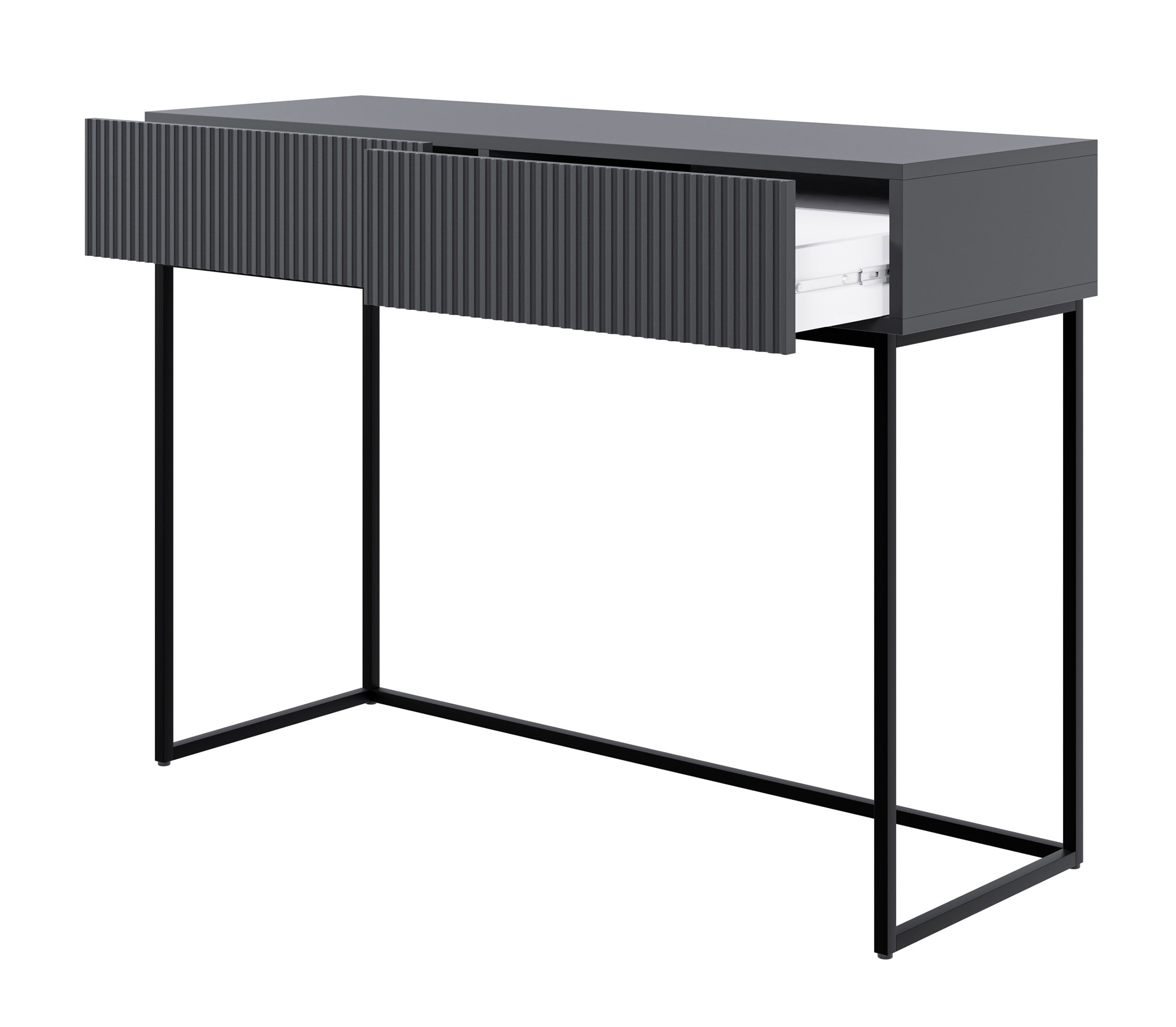 selsey-veldio-schminktisch-toilettentisch-110-cm-schwarz-mit-2-schubladen image 2