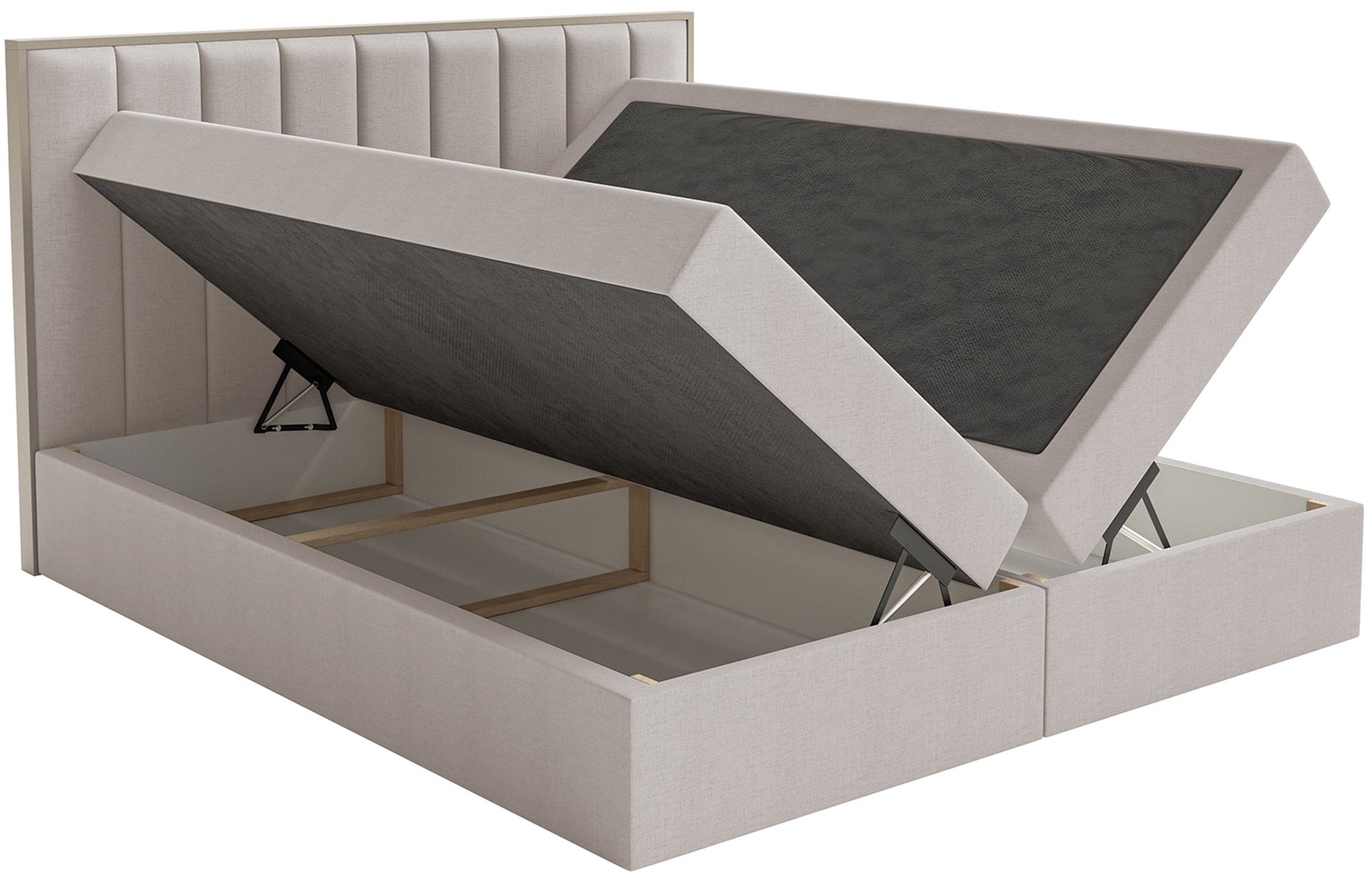 selsey-togents-kontinentalbett-160x200-cm-mit-stauraum-und-topper-grau-beige-hyd image 6