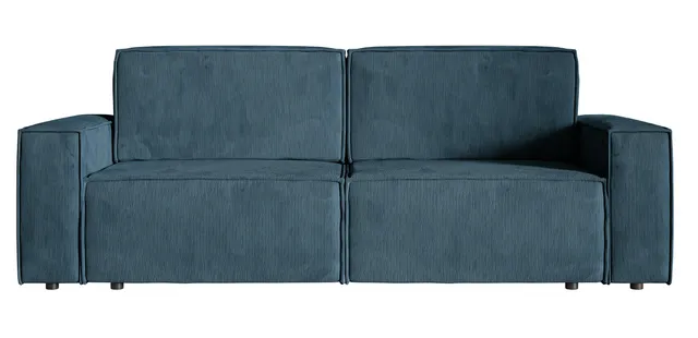 selsey-copertino-dreisitzer-schlafsofa-ausklappbar-marineblau-cordstoff image 1
