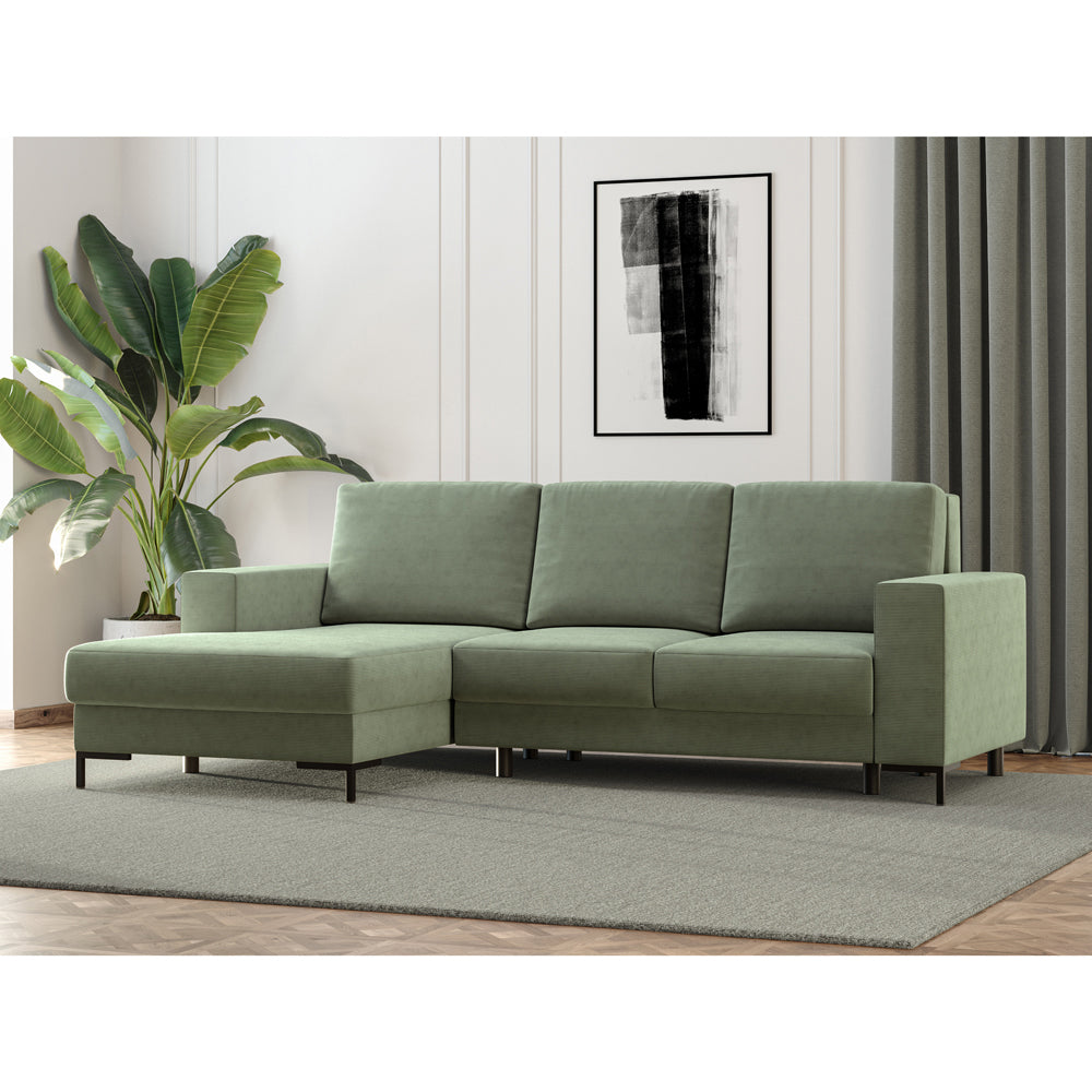 selsey-mokpeo-ecksofa-mit-schlaffunktion-links-gr-ner-cord-l-form image 2