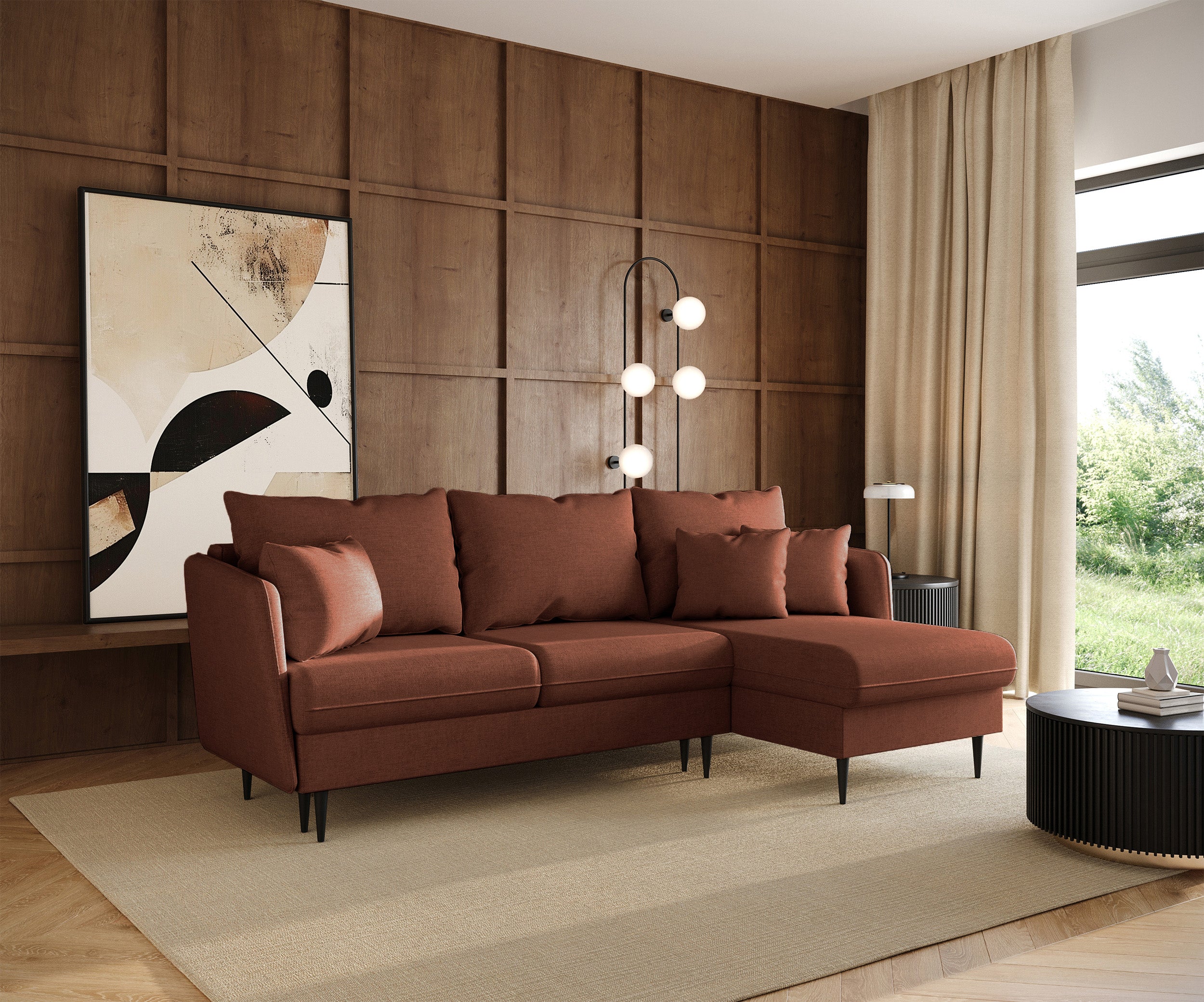 selsey-volio-ecksofa-mit-schlaffunktion-l-f-rmig-kupferfarbener-chenille-schwarz image 3