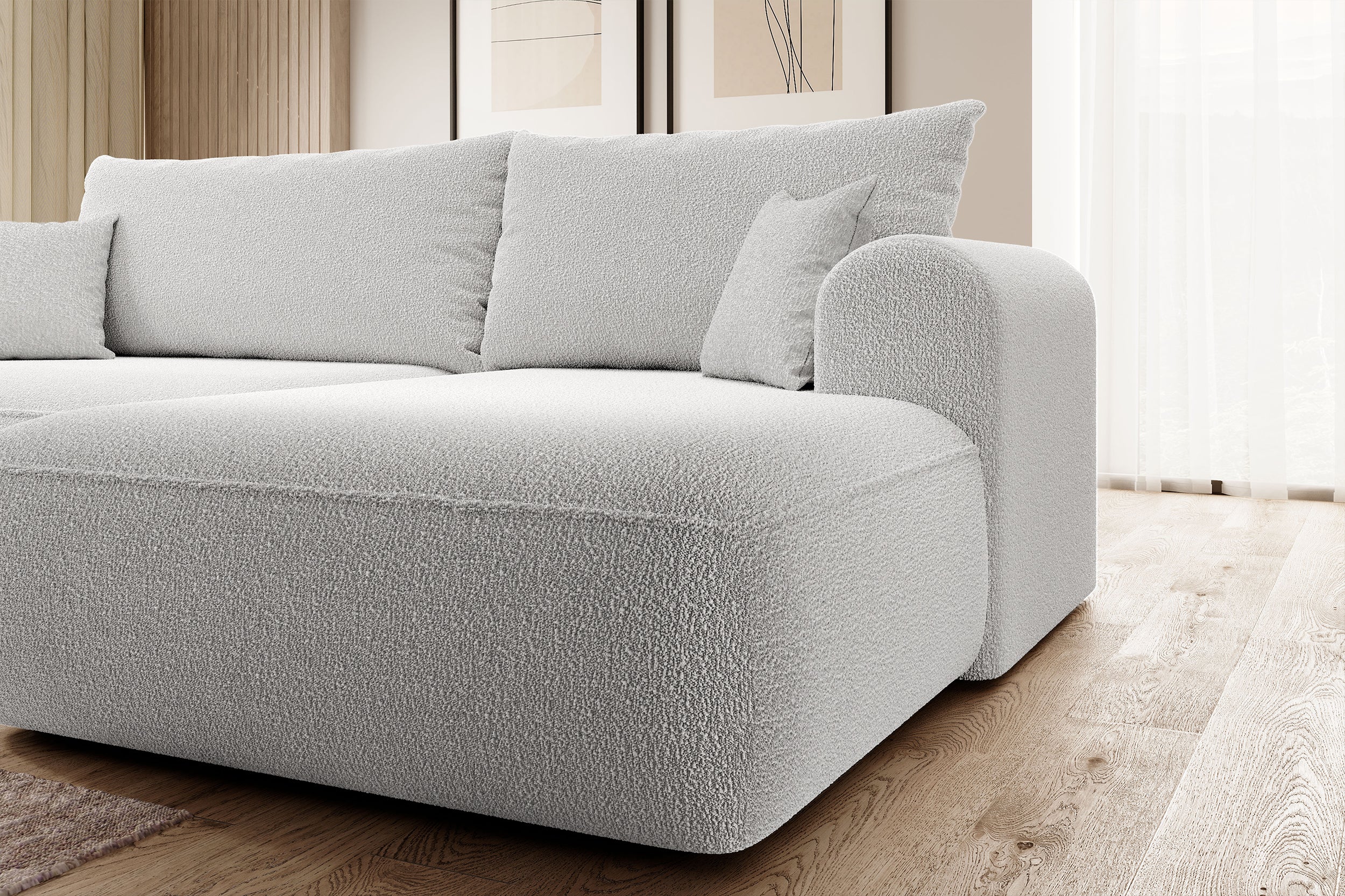 selsey-ovo-ecksofa-l-form-mit-schlaffunktion-rechts-grau-boucl-mit-stauraum image 6