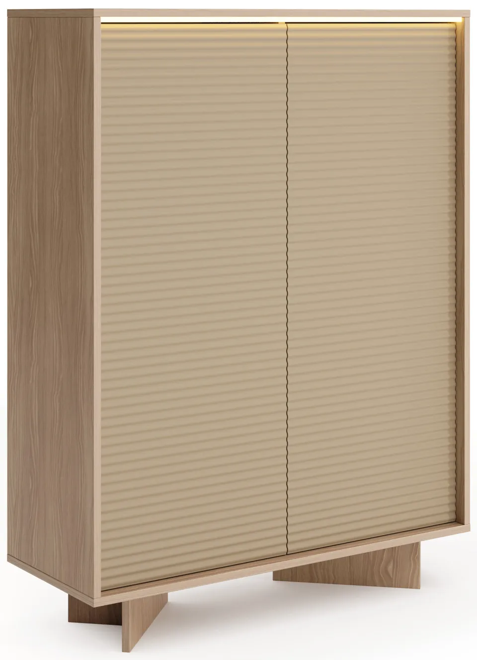 selsey-semi-zweit-rige-kommode-104-cm-mit-led-beleuchtung-bolivar-natur-cappucci image 1