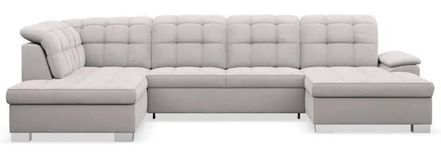 selsey-jamaal-ecksofa-u-form-rechts-mit-schlaffunktion-und-stauraum-hellgrau-sam image 1