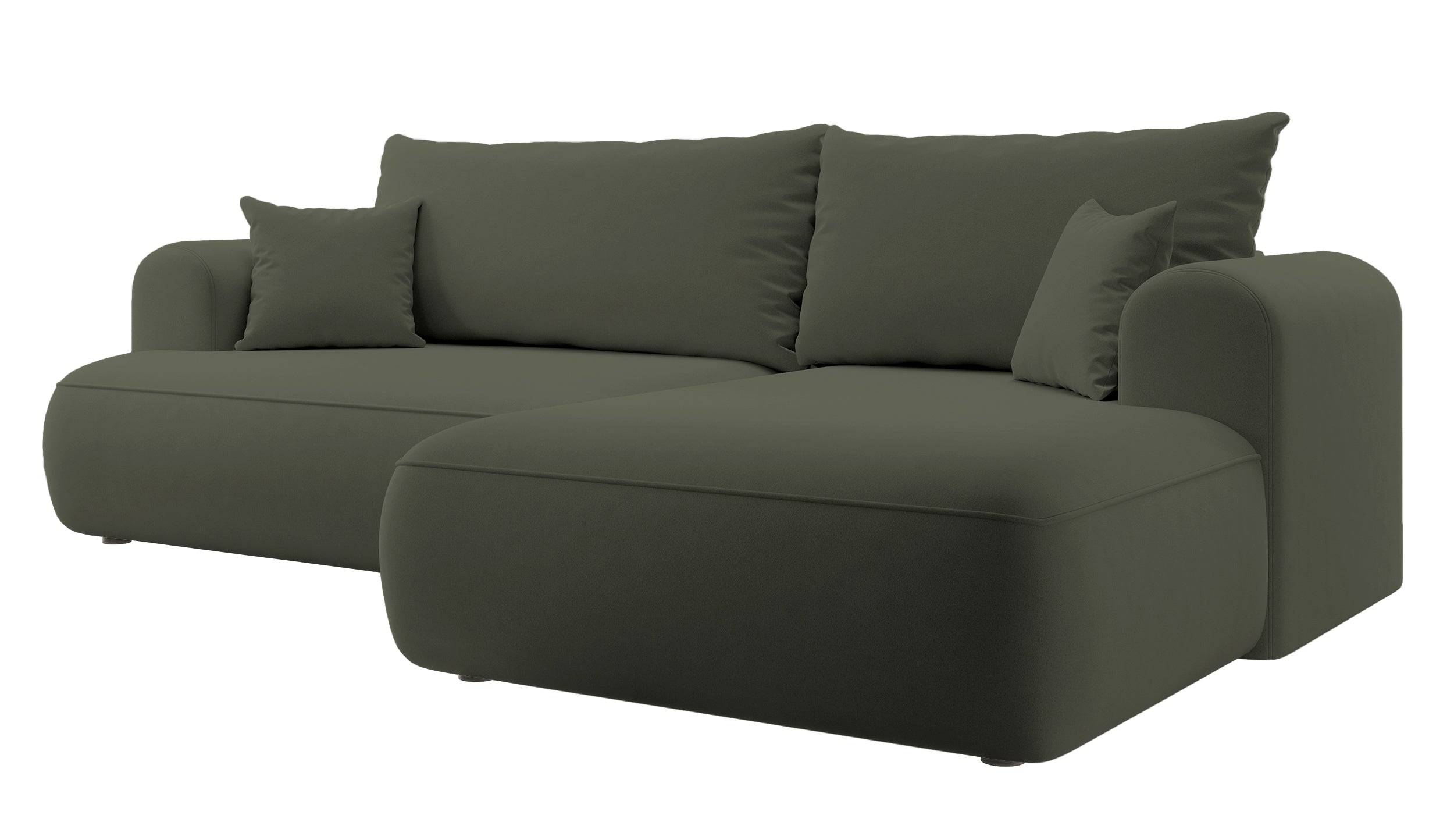 selsey-ovo-ecksofa-mit-schlaffunktion-rechtsseitig-l-f-rmig-olivgr-ner-samt-mit- image 5