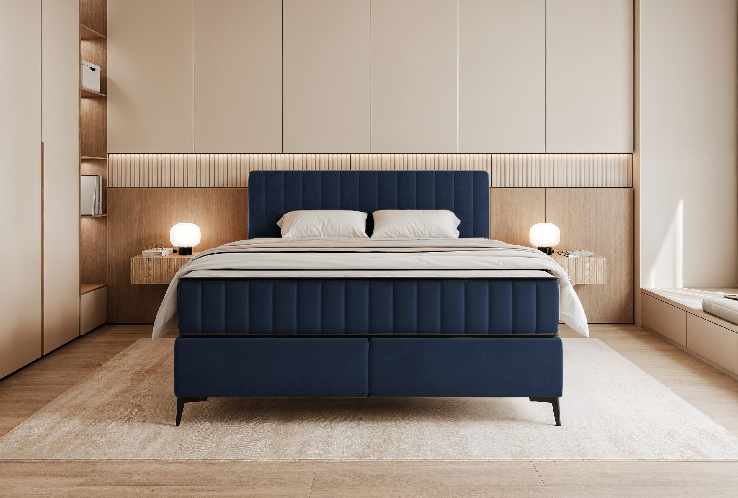 selsey-mufasso-kontinentalbett-180x200-cm-mit-stauraum-marineblauer-velours-wass image 3