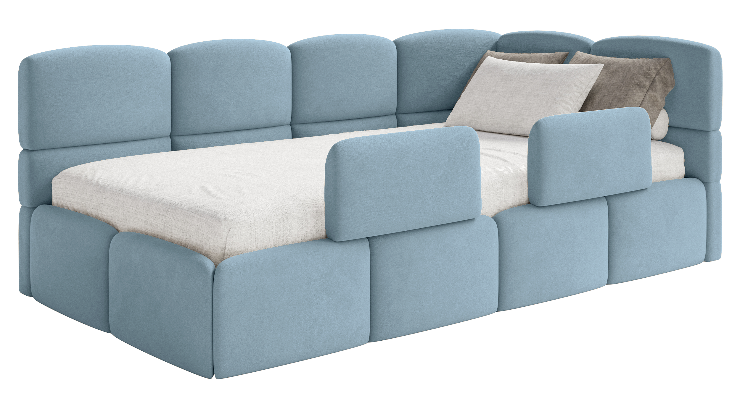 selsey-cloudy-jugendbett-120x200-cm-rechtsseitig-mit-matratze-und-stauraum-blau- image 1