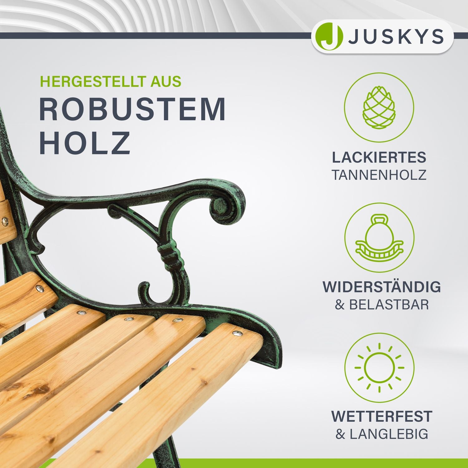 juskys-gartenbank-pisa-vintage-holzbank-mit-gusseisen-f-r-2-personen image 6