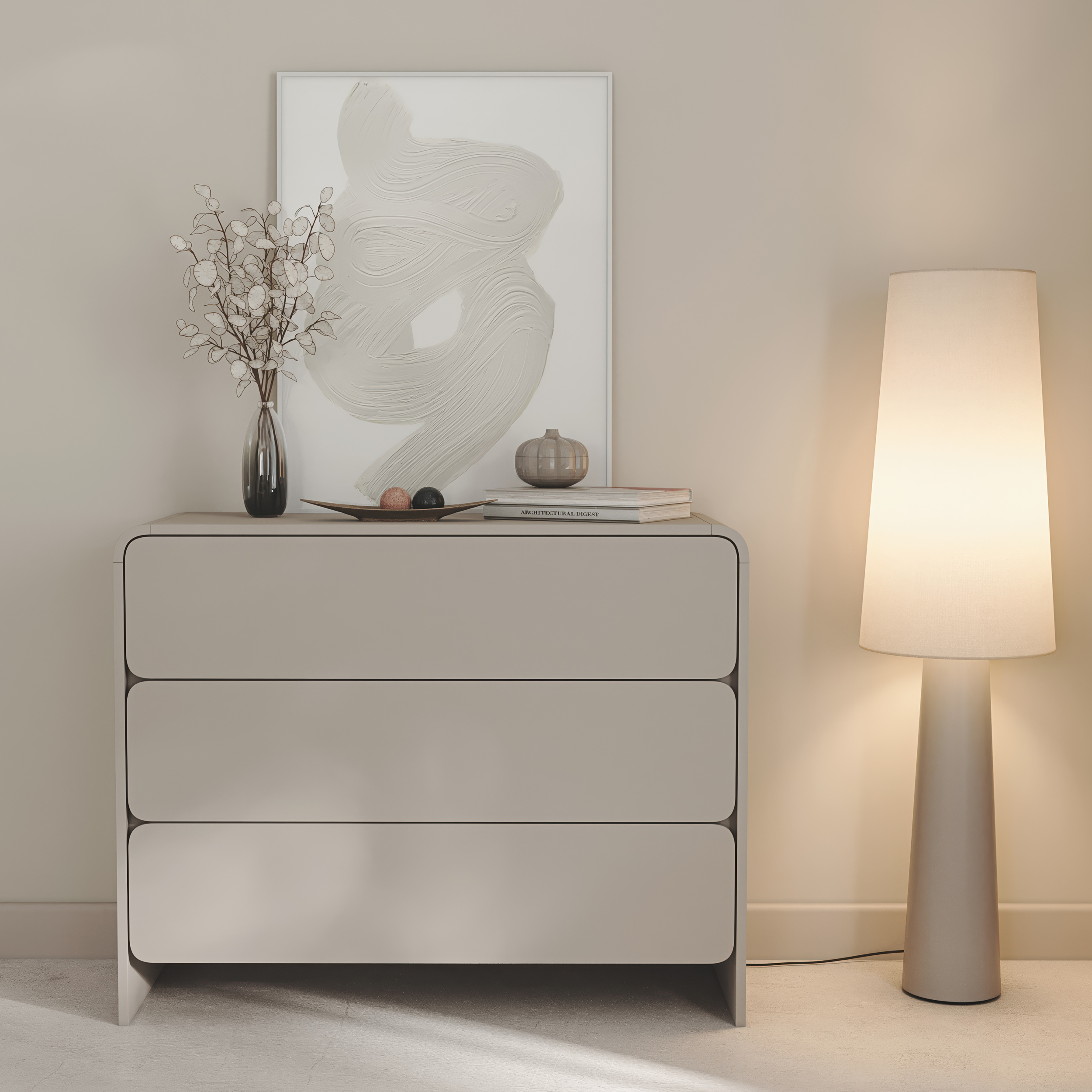 selsey-lummo-kommode-100-cm-mit-3-schubladen-kaschmir image 7