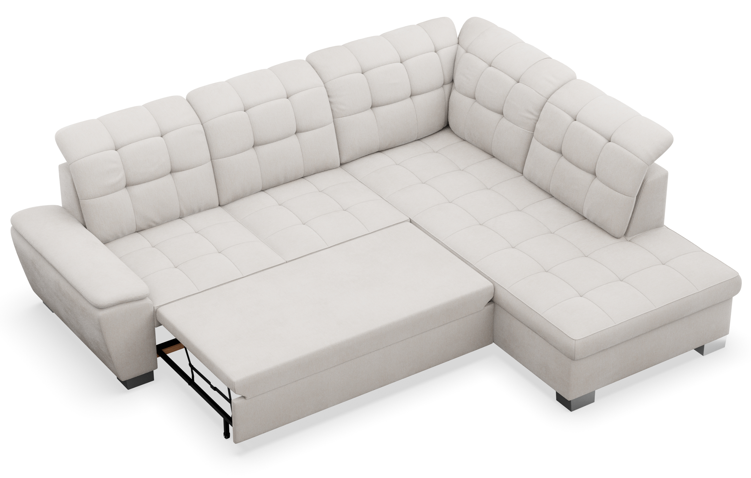 selsey-jamaal-ecksofa-rechts-l-form-mit-schlaffunktion-und-stauraum-cremefarbene image 5