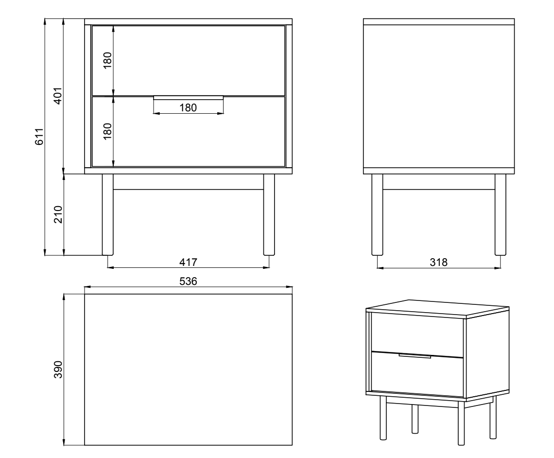 selsey-viviaro-nachttisch-mit-zwei-schubladen-54-cm-wei image 6