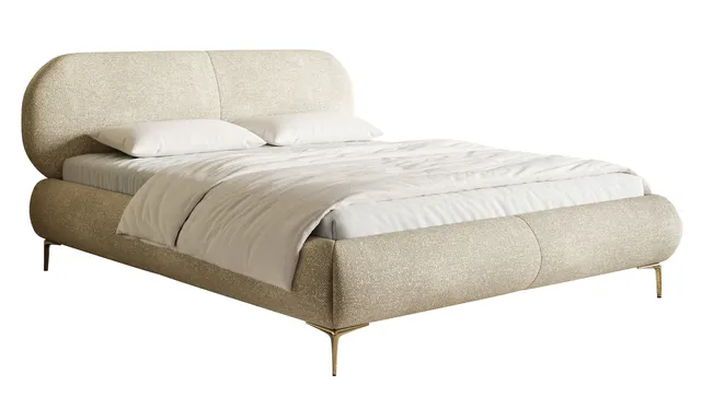 selsey-ovalle-polsterbett-140x200-cm-beige-chenille-mit-stauraum-goldene-beine image 1