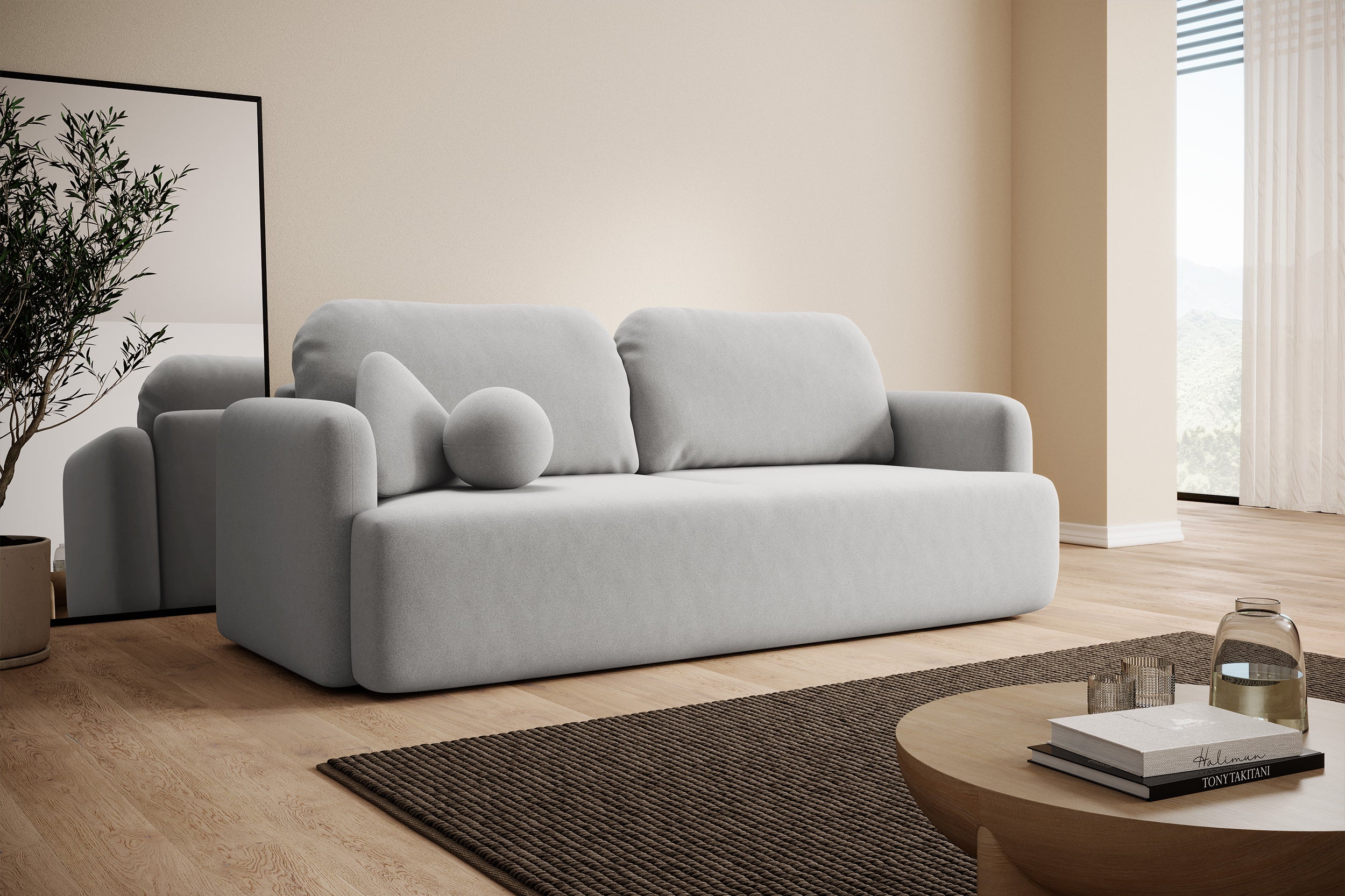 selsey-lambina-3-sitzer-schlafsofa-ausklappbar-mit-stauraum-grauer-samt-pflegele image 3