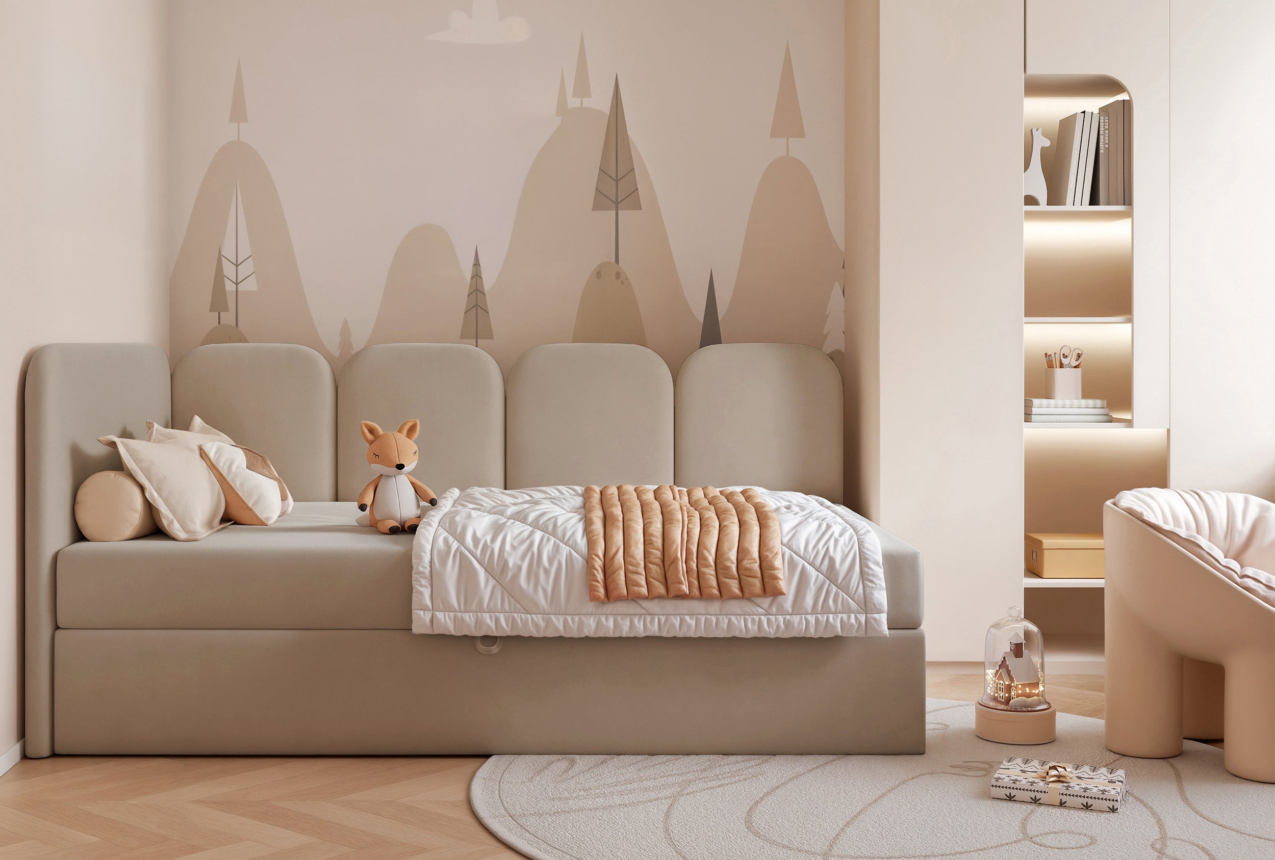 selsey-nubini-jugendbett-90x200-cm-linksseitig-mit-stauraum-beige-hydrophober-sa image 4