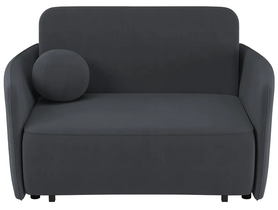 selsey-paxi-ausziehbares-zweisitzer-sofa-145-cm-mit-stauraum-dunkelgrauer-chenil image 1