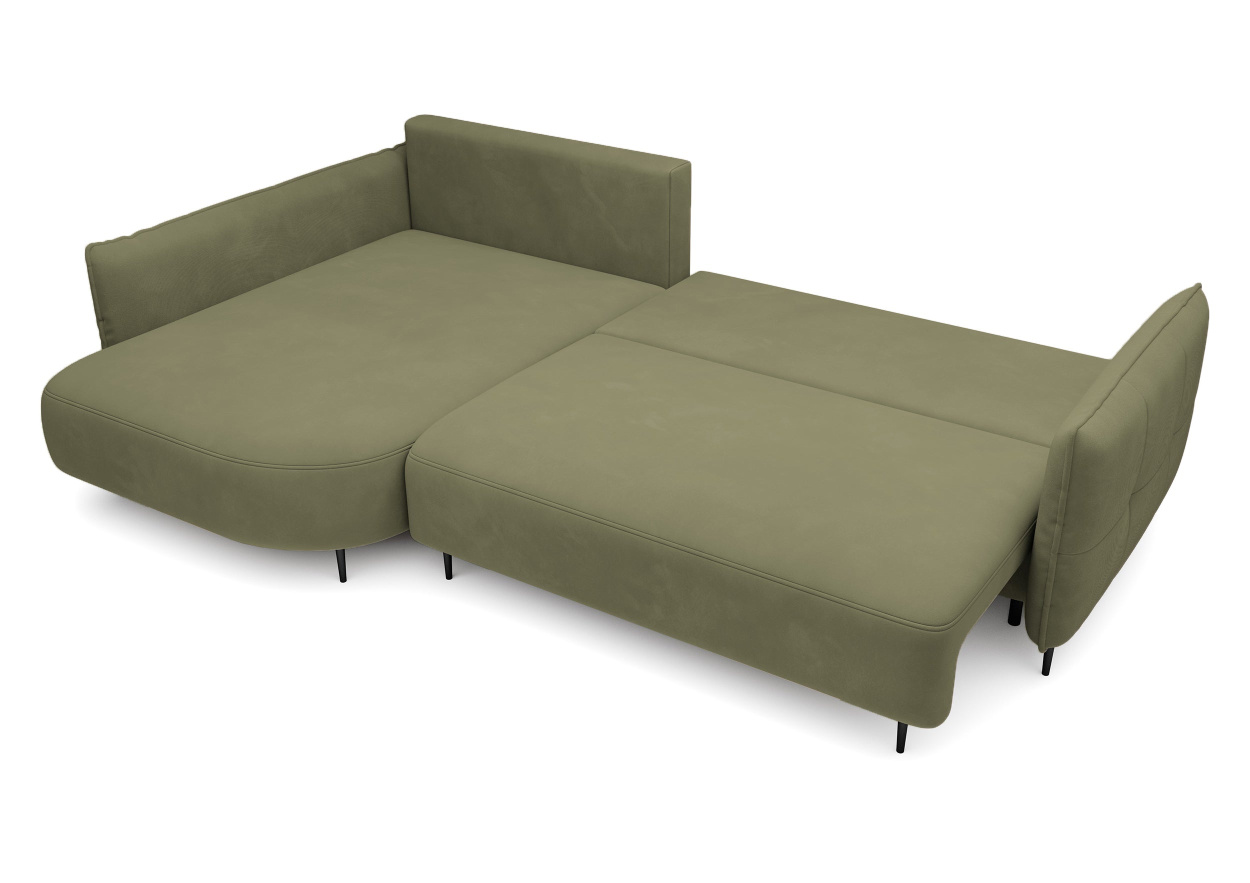 selsey-oblivio-ecksofa-l-links-mit-schlaffunktion-und-stauraum-olivgr-ner-samt-w image 4