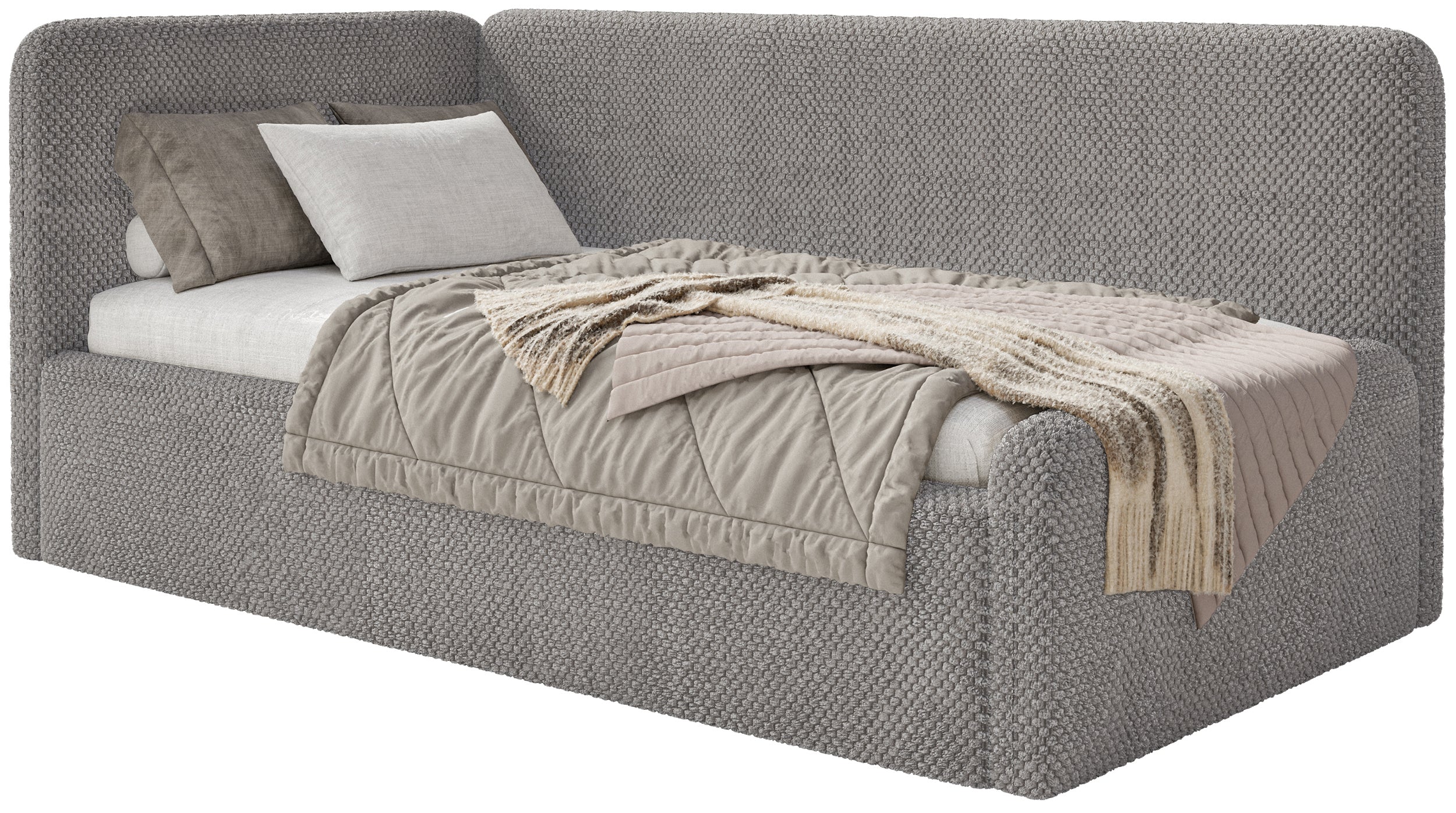 selsey-fanklo-jugendbett-90x200-cm-links-grau-braun-mit-matratze-und-stauraum image 1