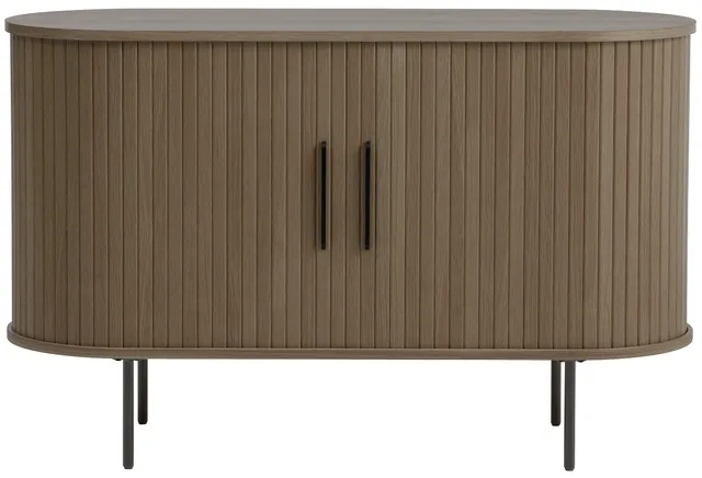selsey-kommode-gativel-120-cm-gebrannte-eiche-mit-lamellen image 1
