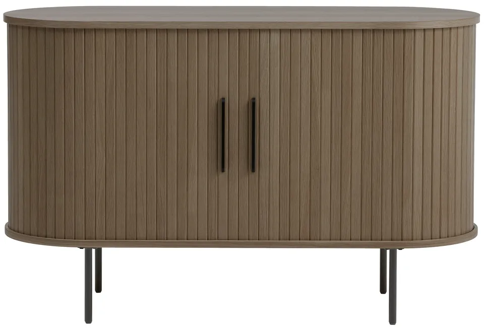 selsey-kommode-gativel-120-cm-gebrannte-eiche-mit-lamellen image 1