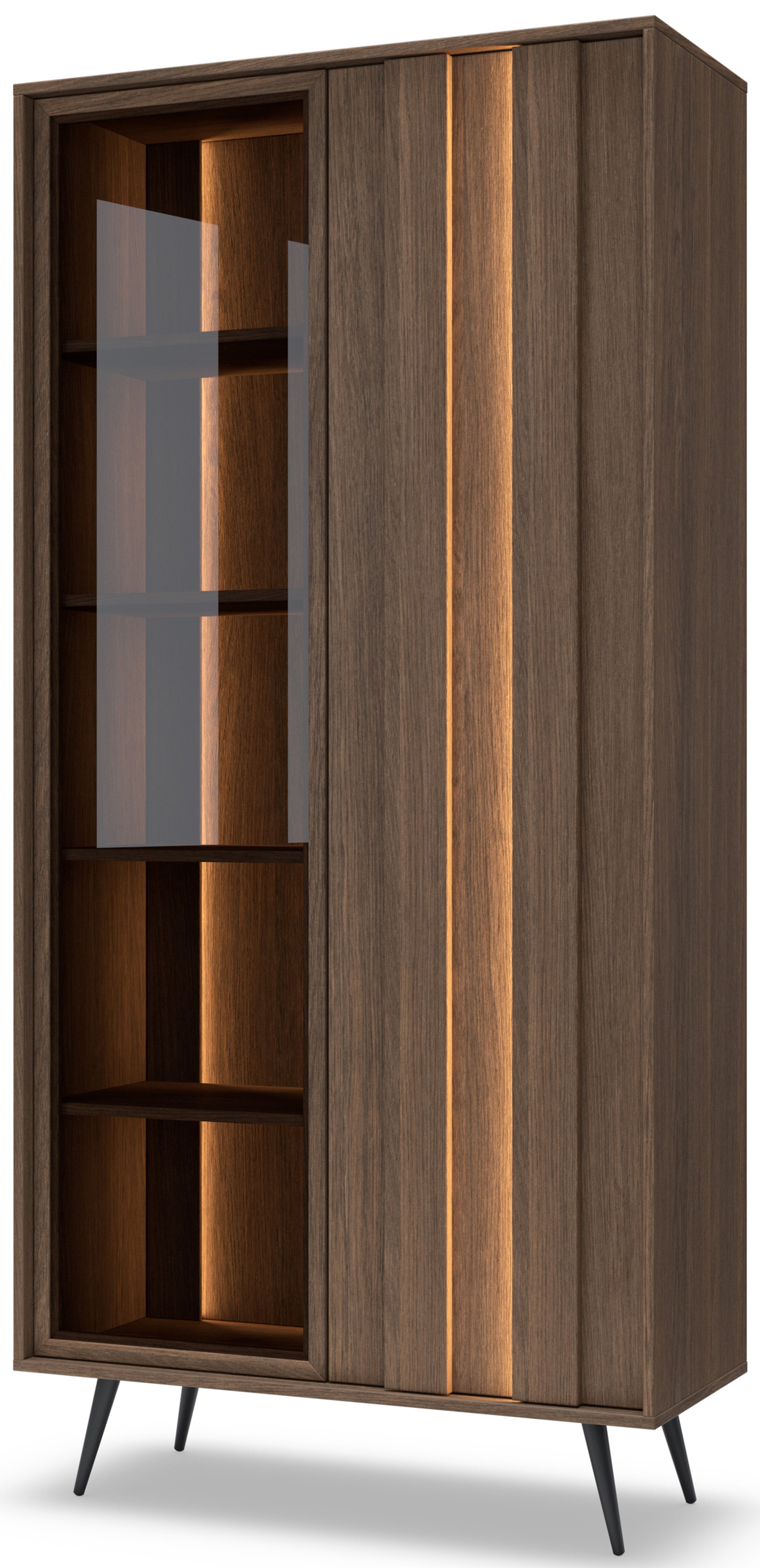 selsey-amaro-zweifl-gelige-vitrine-94-cm-eiche-dunin-mit-led-beleuchtung image 7