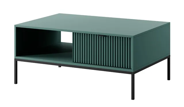 selsey-vellore-couchtisch-104x68-cm-gr-n-mit-schublade-geriffelt image 1