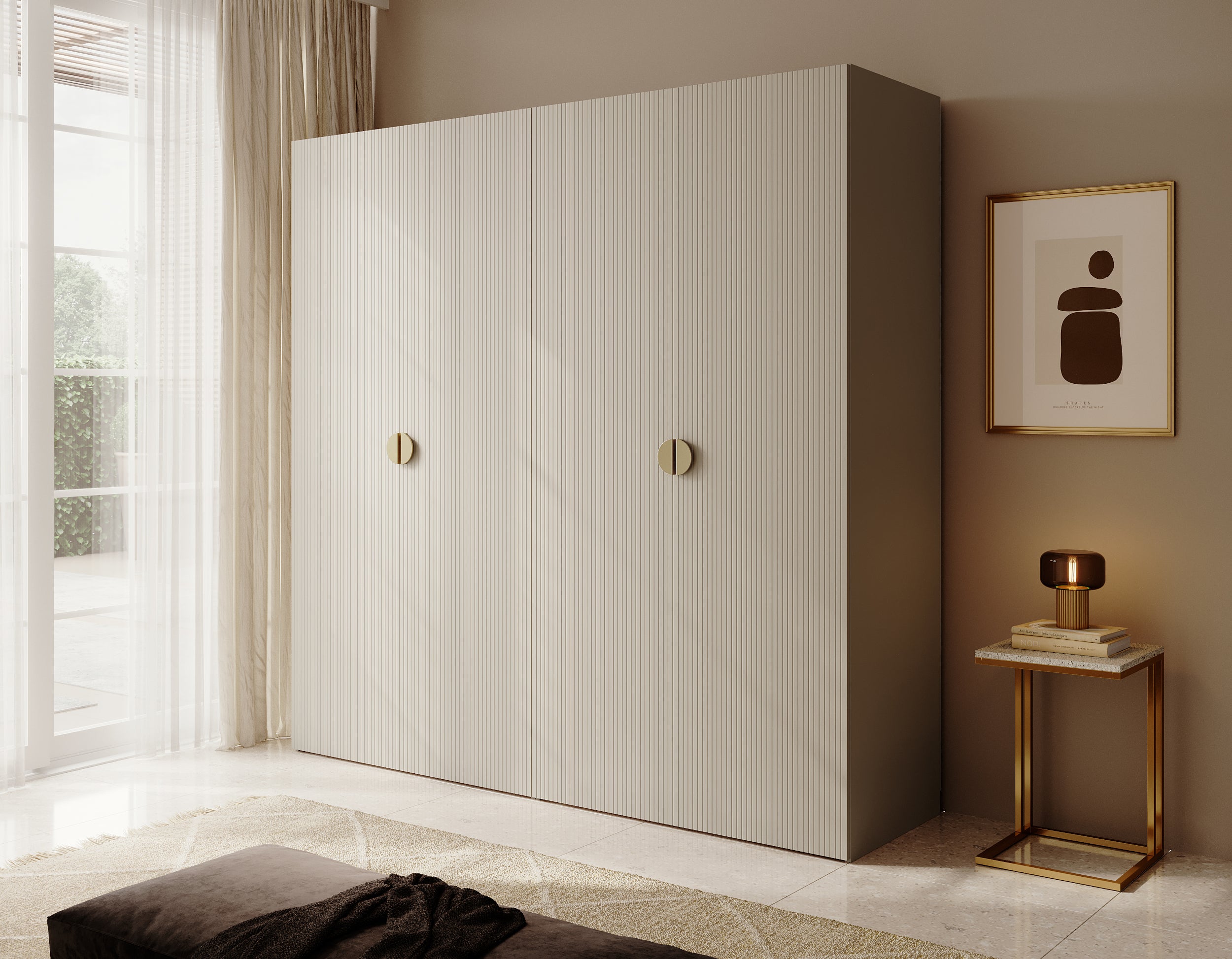 selsey-moonir-vierfl-geliger-kleiderschrank-200-cm-grau-beige-mit-kleiderstange- image 2