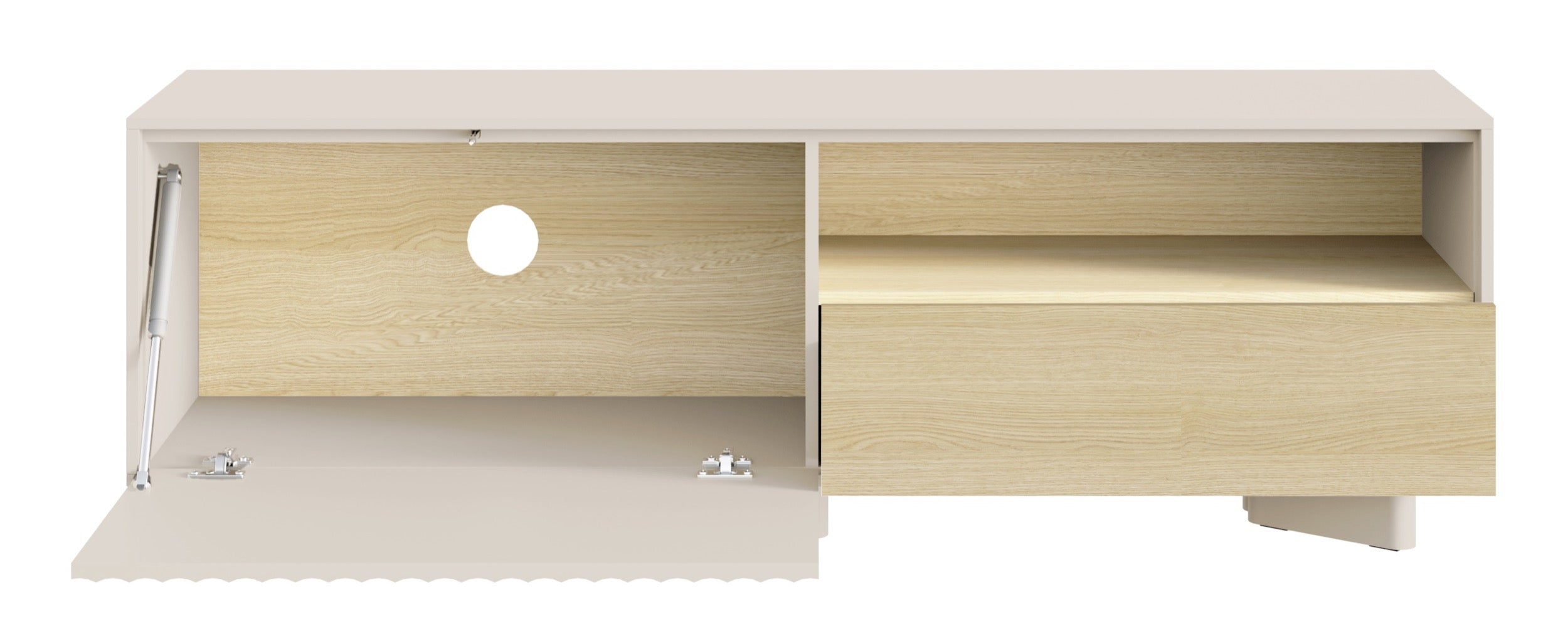selsey-distria-tv-schrank-140-cm-mit-schublade-geriffelter-front-kaschmir-vicenz image 3