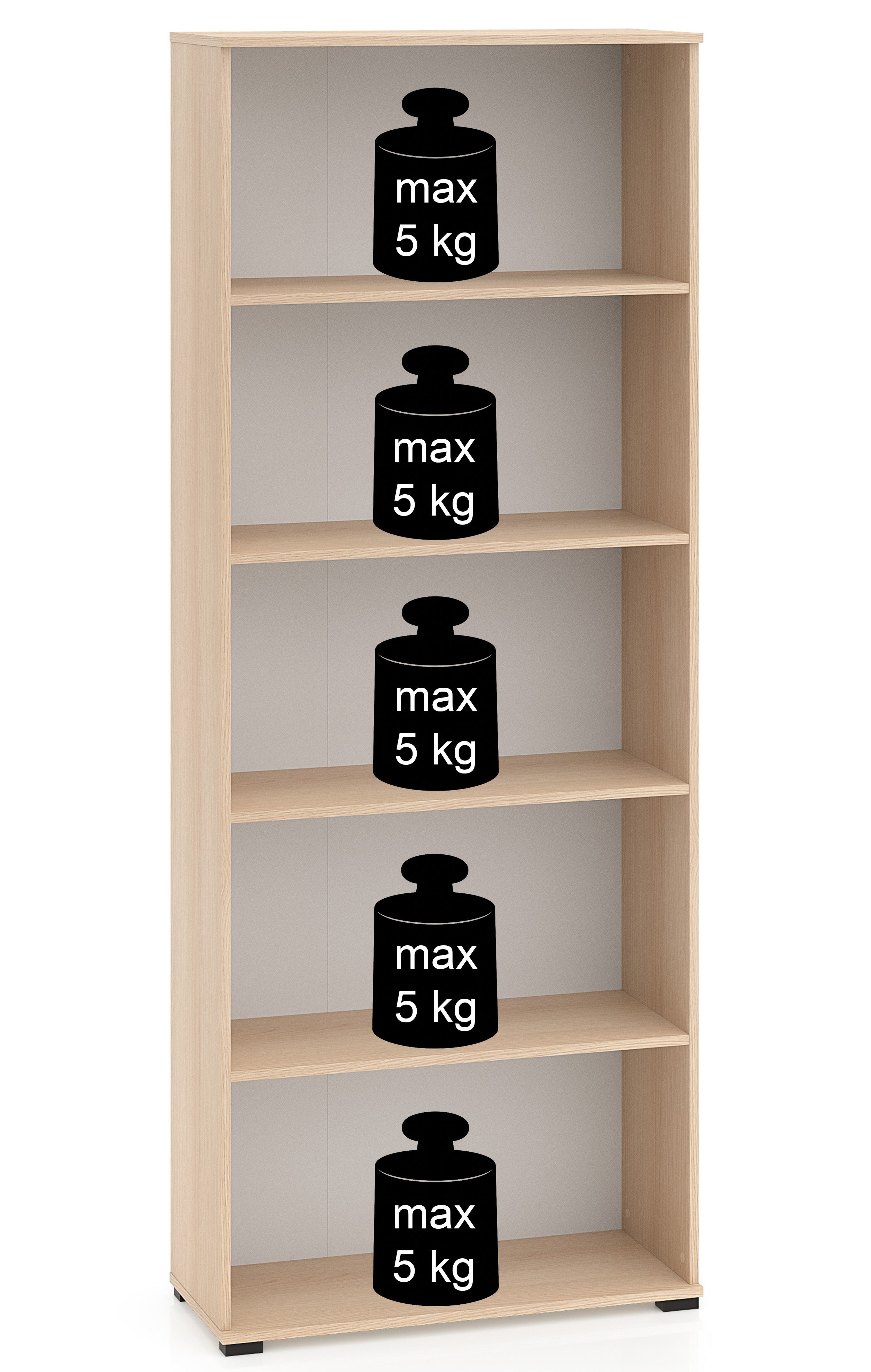 selsey-odelis-offenes-regal-79-cm-lindberg-eiche image 6