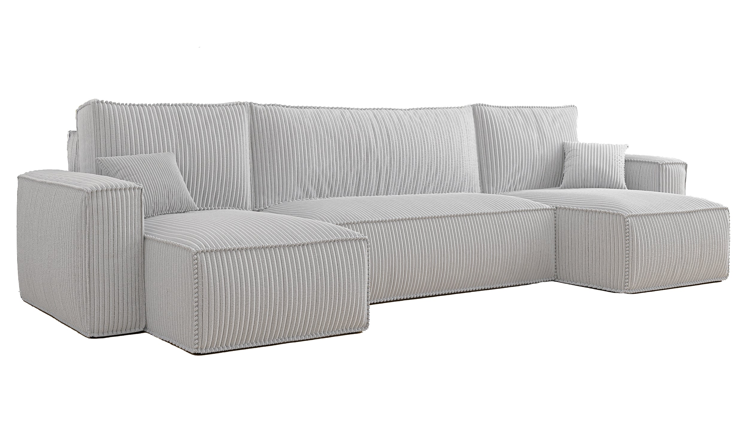 selsey-scarlo-u-ecksofa-mit-schlaffunktion-und-stauraum-hellgrau-cord image 2