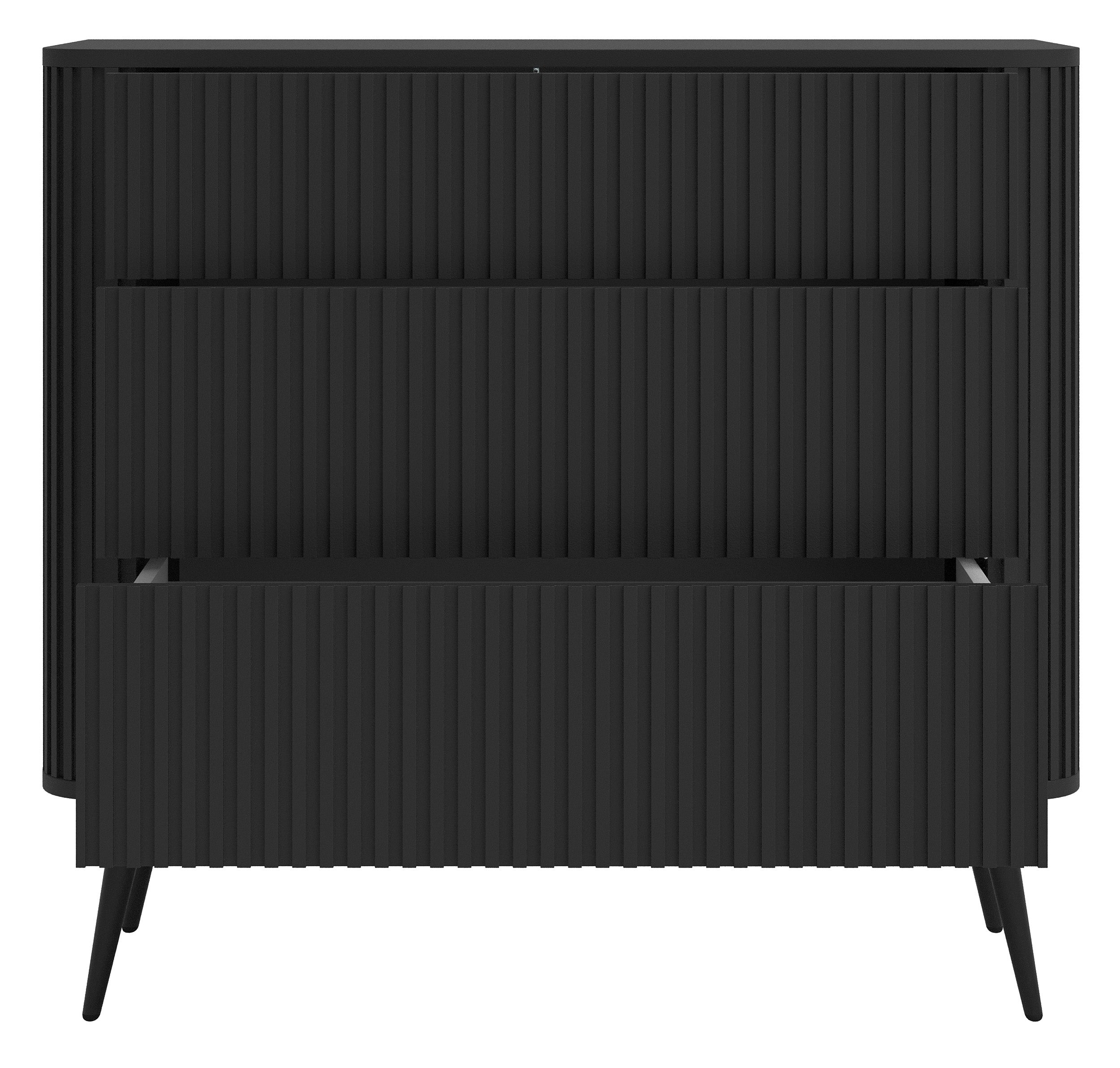 selsey-ovarlo-kommode-93-cm-mit-3-schubladen-und-fr-sungen-schwarz image 4