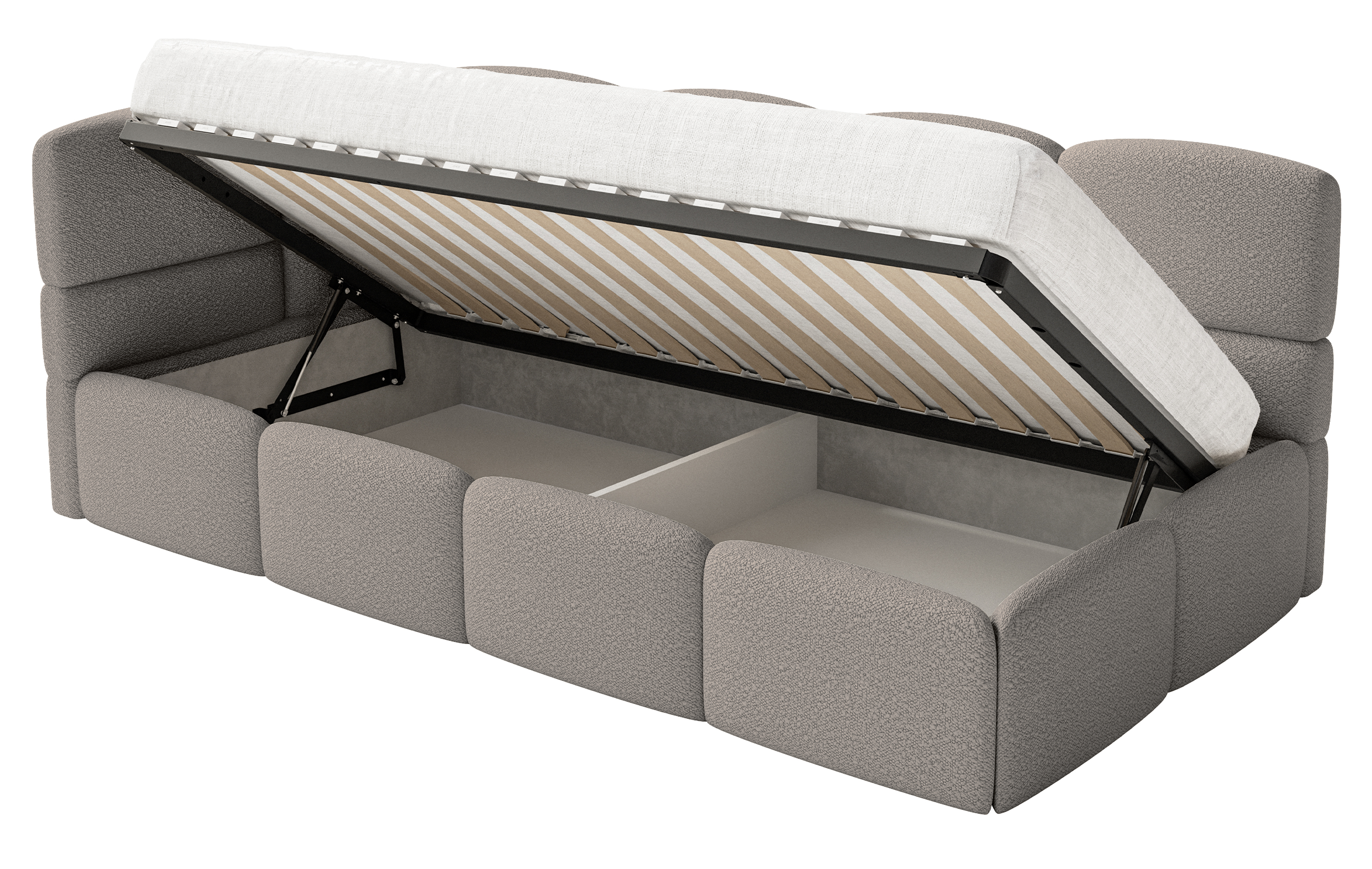selsey-cloudy-jugendbett-90x200-cm-linksseitig-mit-stauraum-grauer-boucl image 5