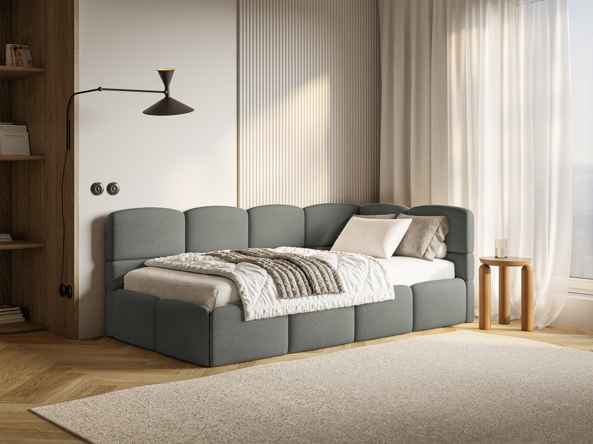 selsey-cloudy-jugendbett-90x200-cm-rechtsseitig-mit-stauraum-dunkelgrau-chenille-2 image 4