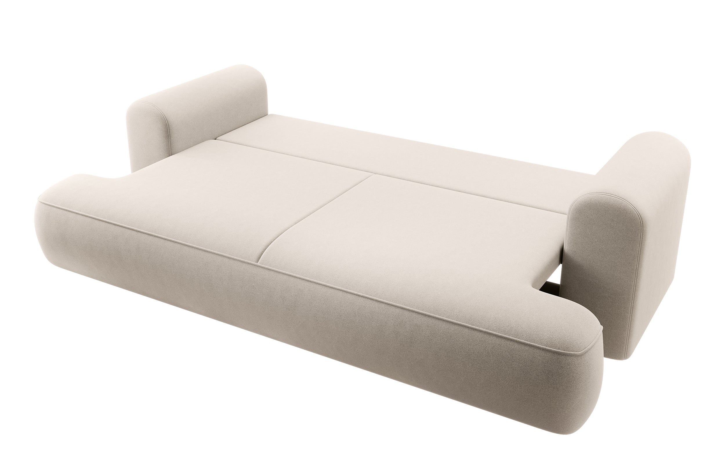 selsey-ovo-dreisitziges-ausklappbares-sofa-mit-stauraum-hellbeiger-velours image 5