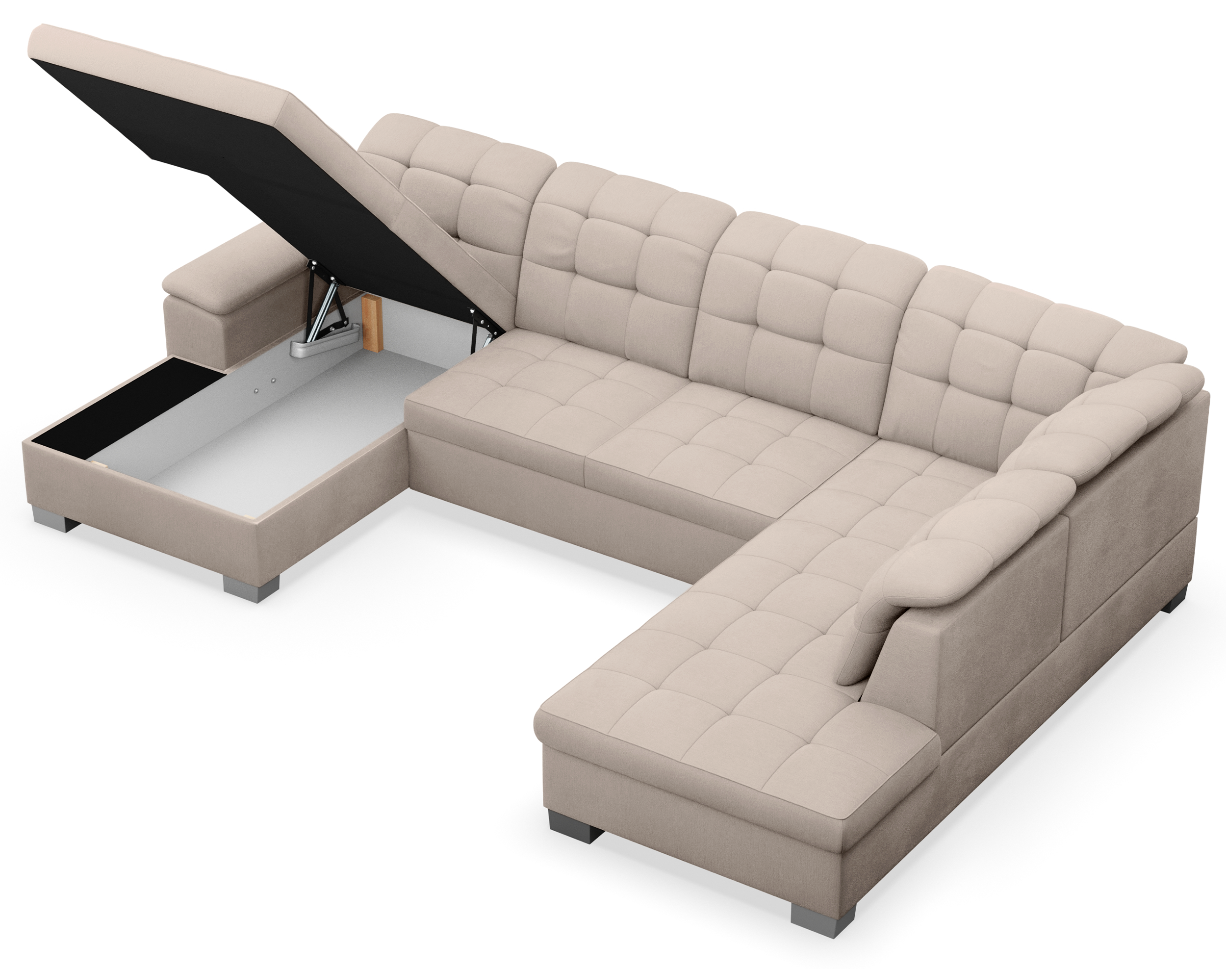 selsey-ecksofa-jamaal-u-f-rmig-linksseitig-mit-schlaffunktion-stauraum-beige-gef image 6