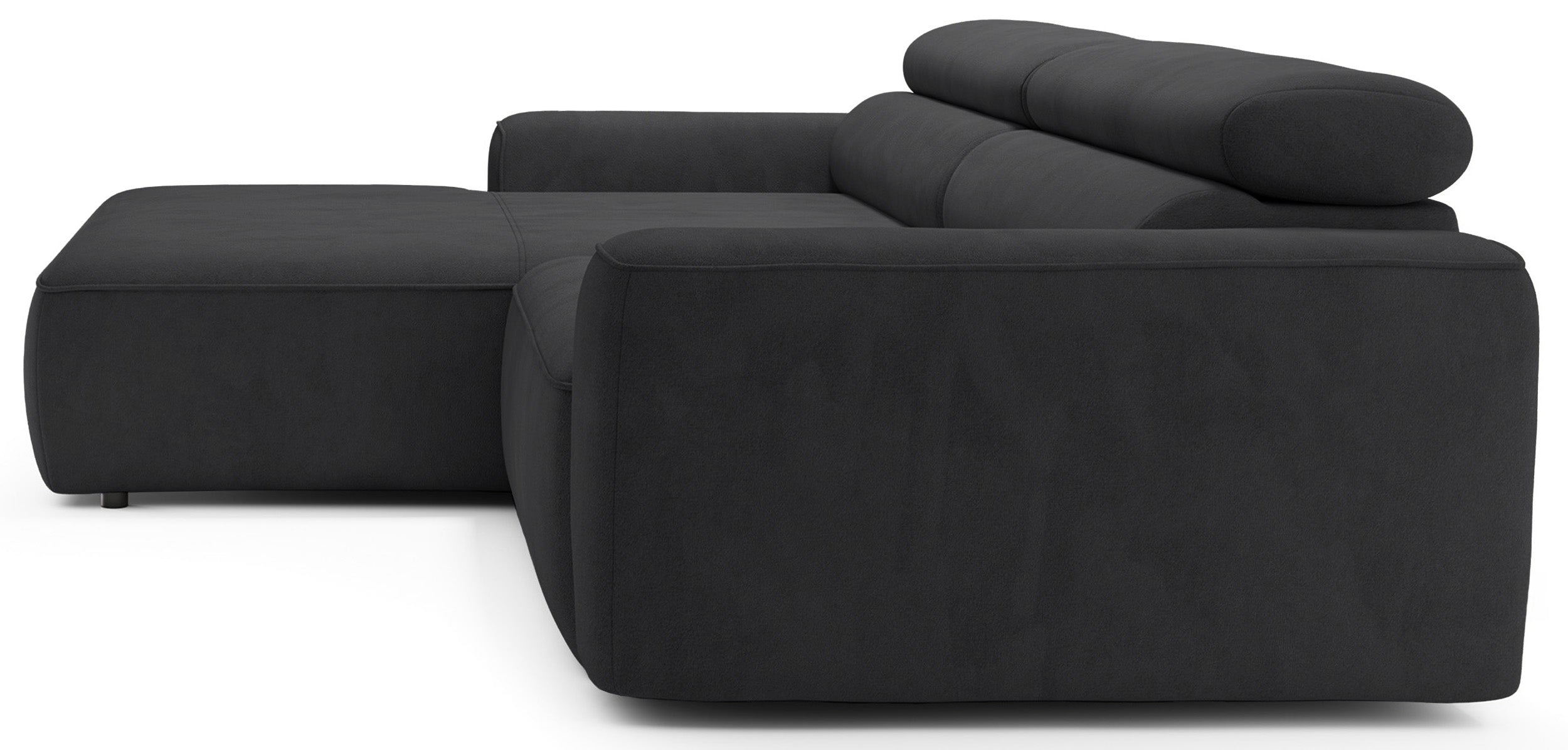 selsey-fando-ecksofa-l-form-links-dunkelgrauer-samt-mit-elektrischem-auszug image 5