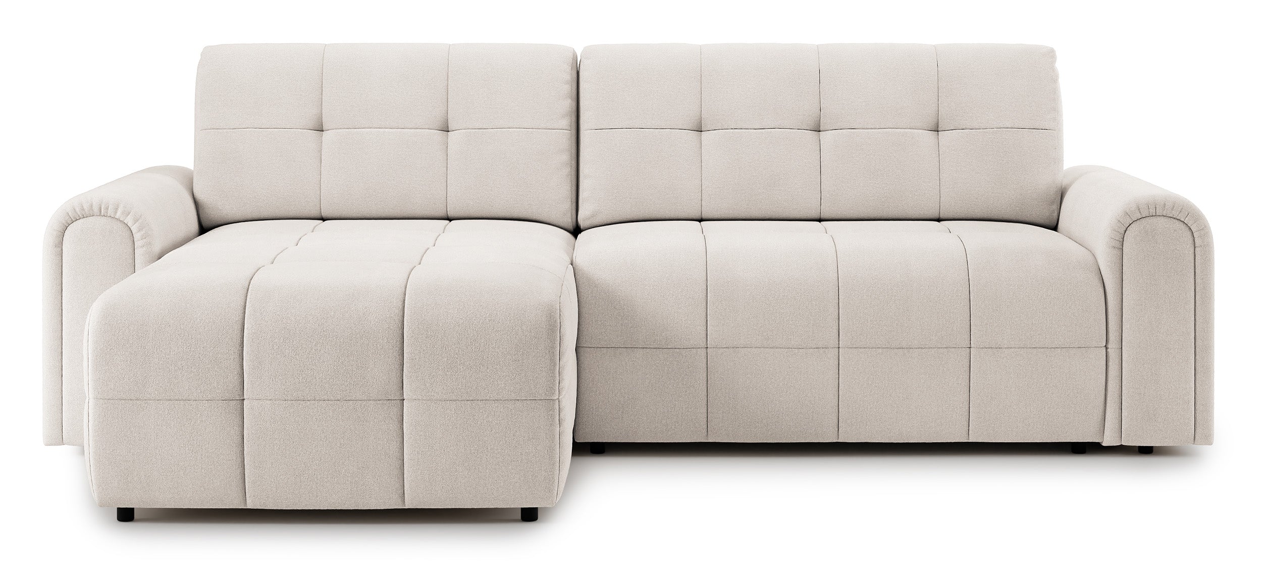 selsey-simolla-ecksofa-l-form-links-mit-schlaffunktion-und-stauraum-cremefarbene image 1