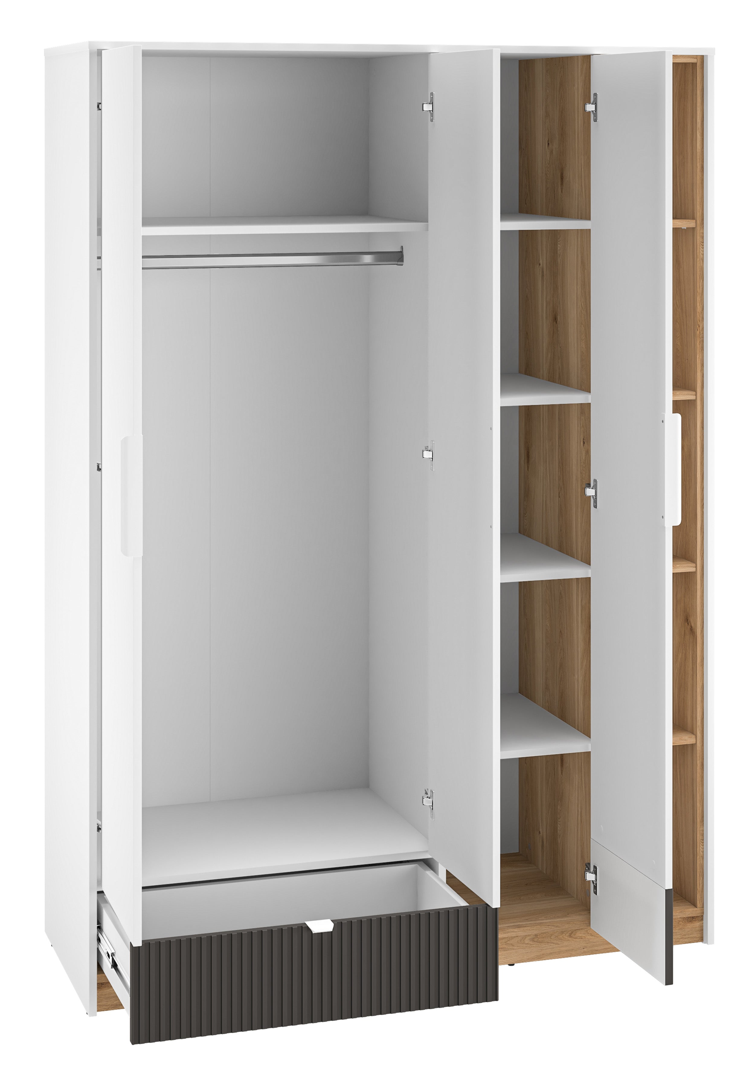 selsey-torino-jugendschrank-3-t-rig-138-cm-honey-castello-eiche-alpenwei-grafit image 3