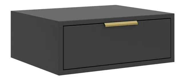 selsey-vena-h-ngender-nachttisch-50-cm-mit-schublade-schwarz image 1