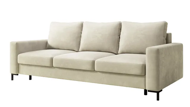selsey-mokpeo-dreisitziges-ausklappbares-sofa-mit-stauraum-beige-samtstoff image 1