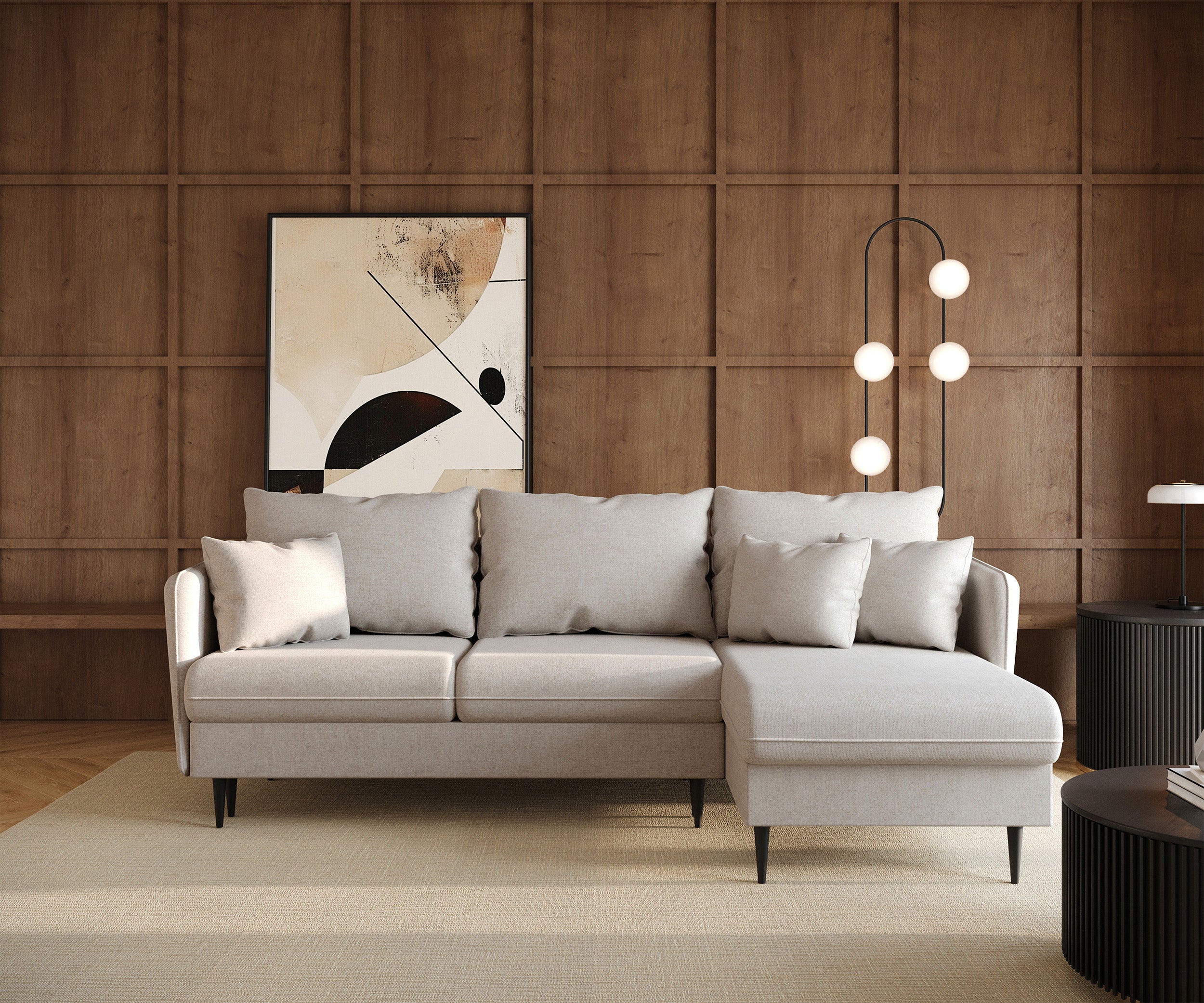 selsey-volio-l-f-rmiges-ecksofa-mit-schlaffunktion-hellbeige-chenille-schwarze-b image 2