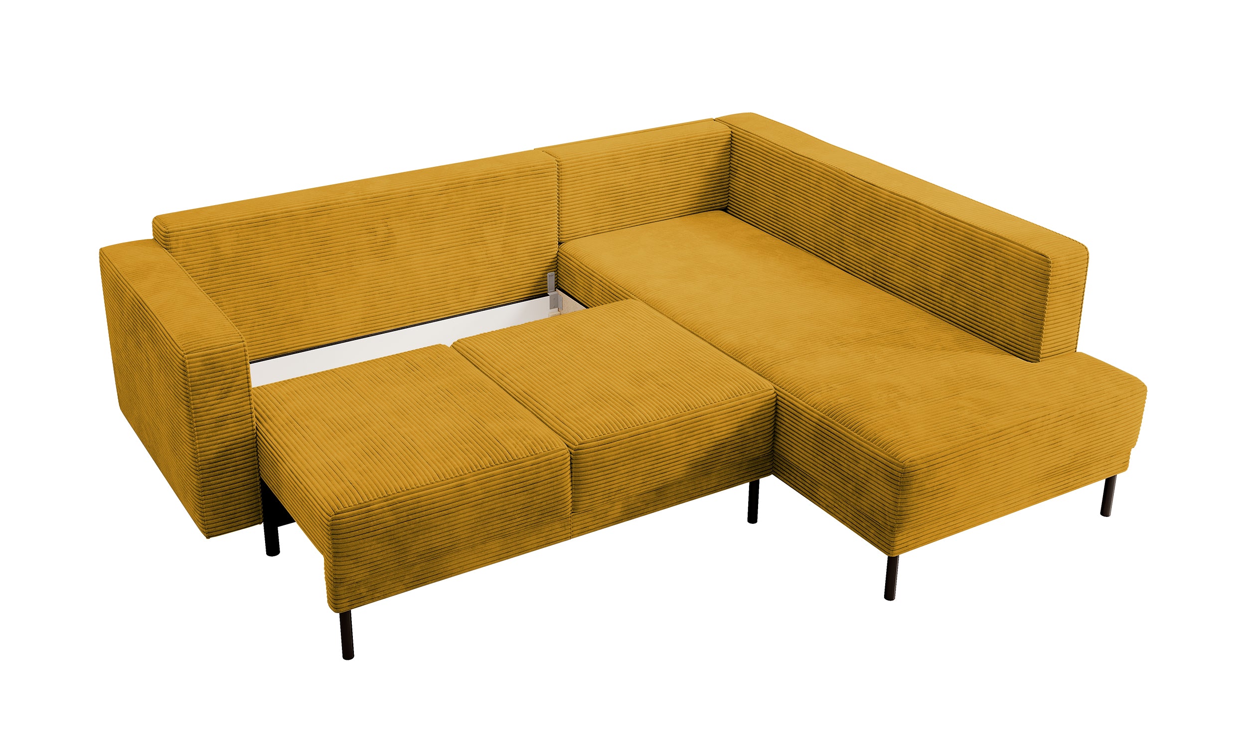selsey-rodario-ecksofa-rechts-mit-schlaffunktion-und-bettkasten-senfgelber-cord image 7