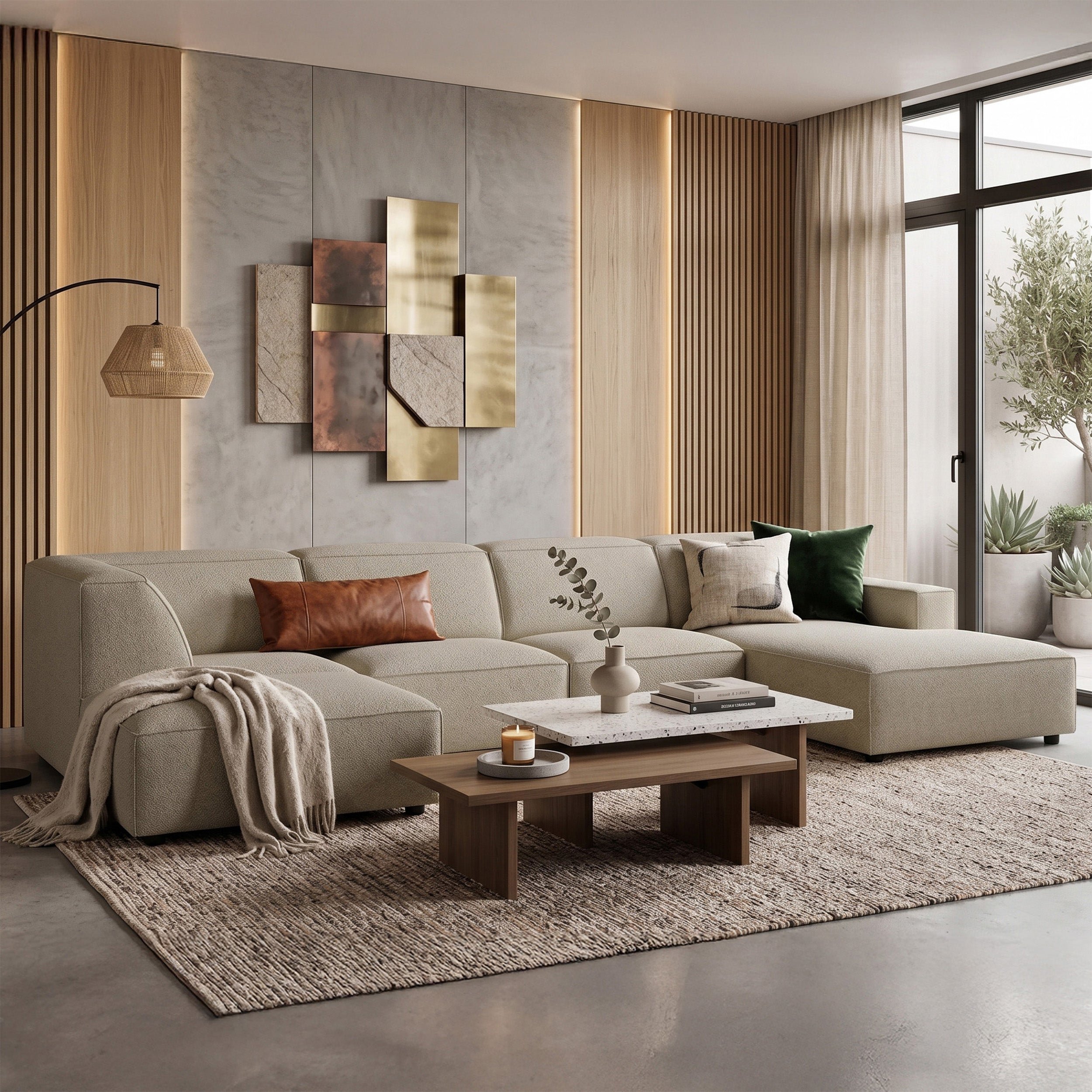selsey-sellmo-u-f-rmiges-modul-ecksofa-mit-hocker-grau-beige-chenille image 2