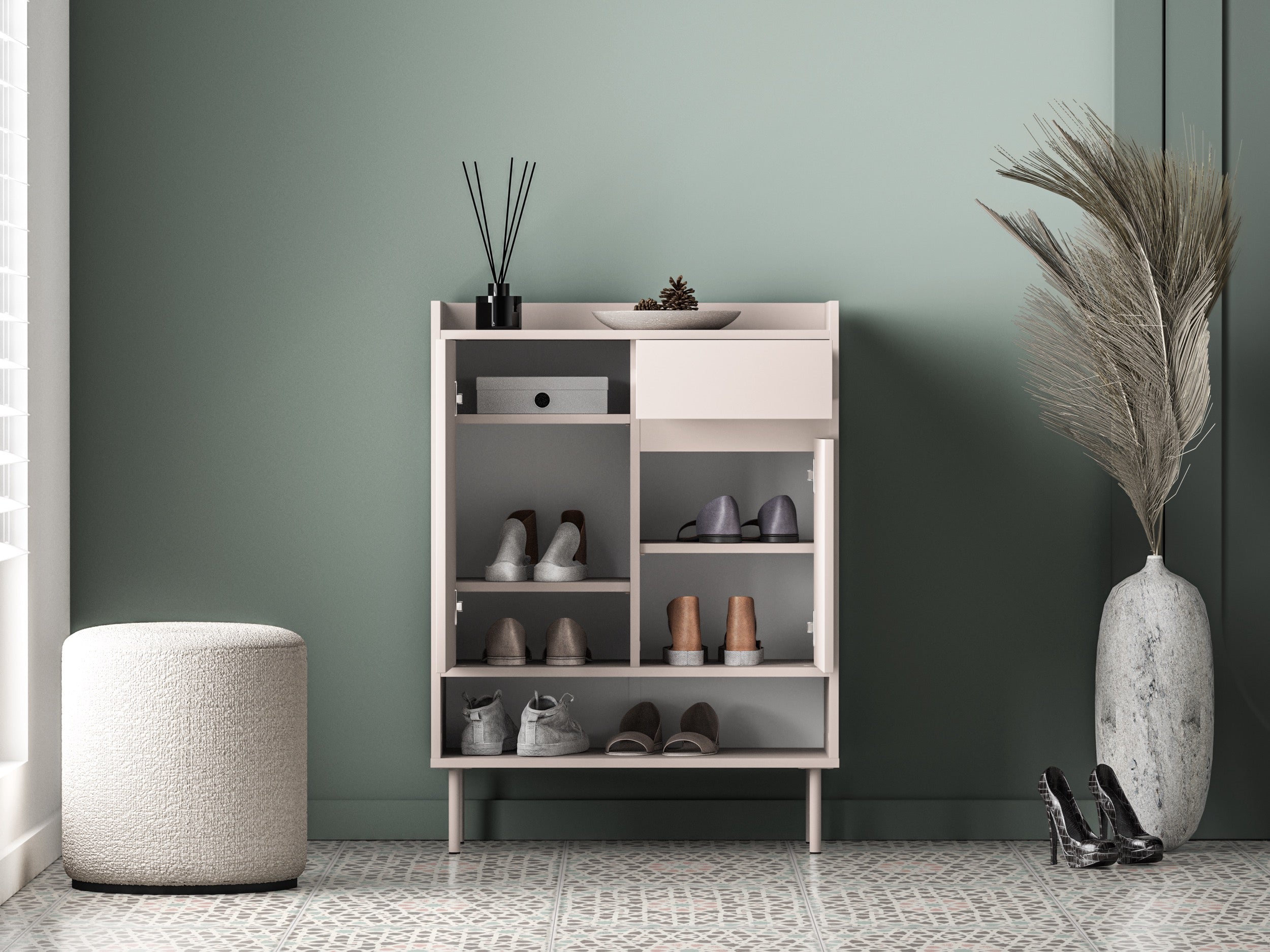 selsey-dioce-zweit-riger-schuhschrank-mit-schublade-70-cm-kaschmir image 7