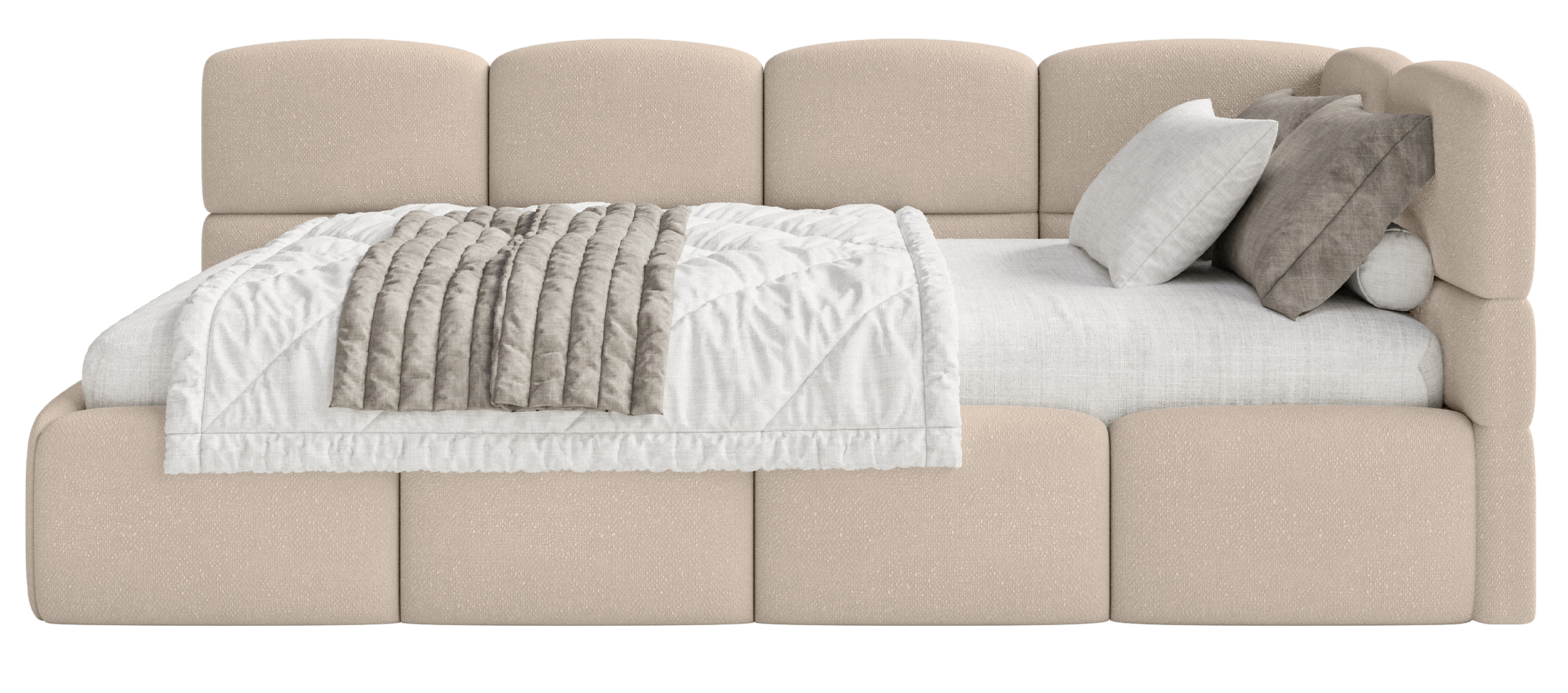 selsey-cloudy-jugendbett-90x200-cm-rechts-mit-matratze-beige-chenille image 4