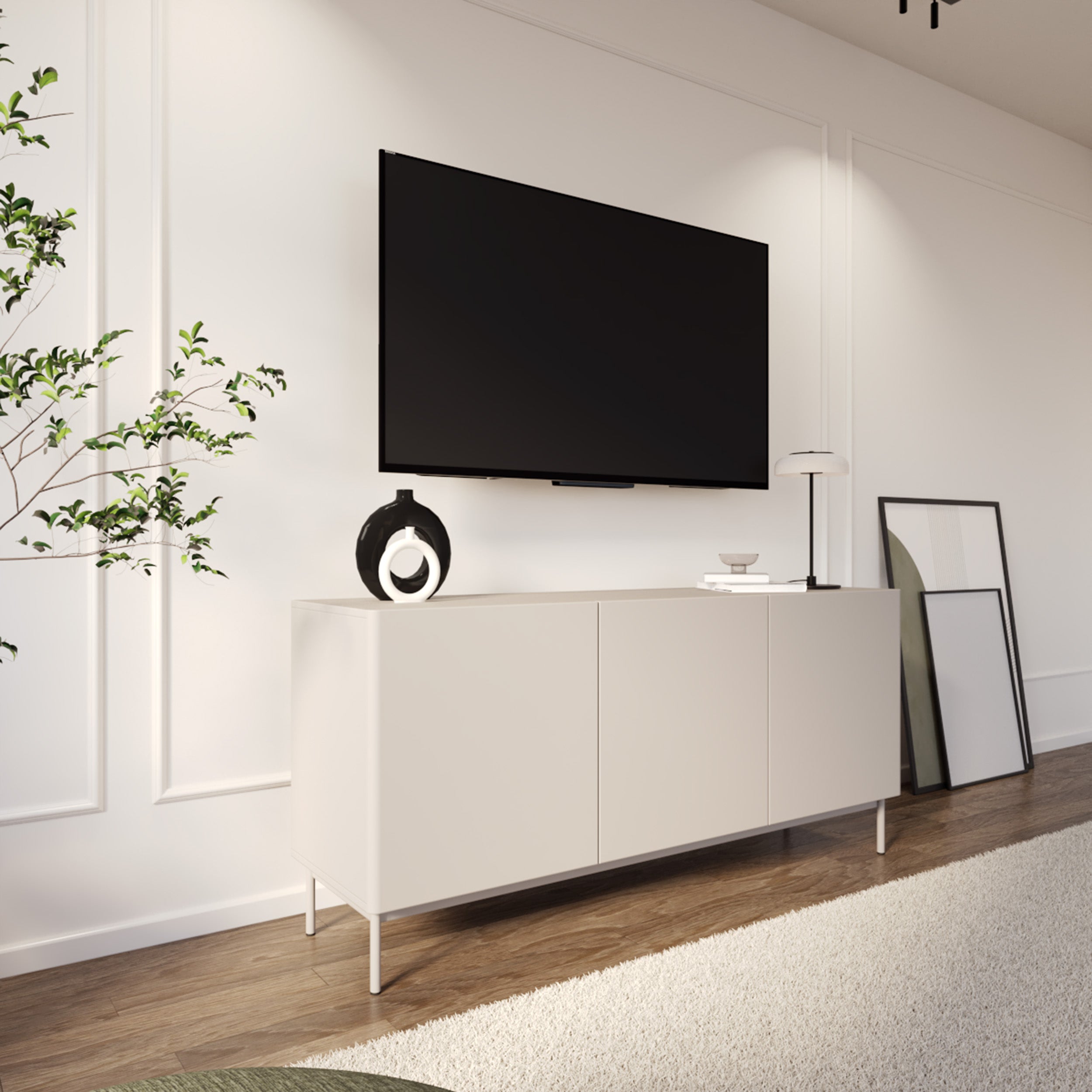 selsey-olio-hohes-dreit-riges-tv-sideboard-160-cm-kaschmir image 3