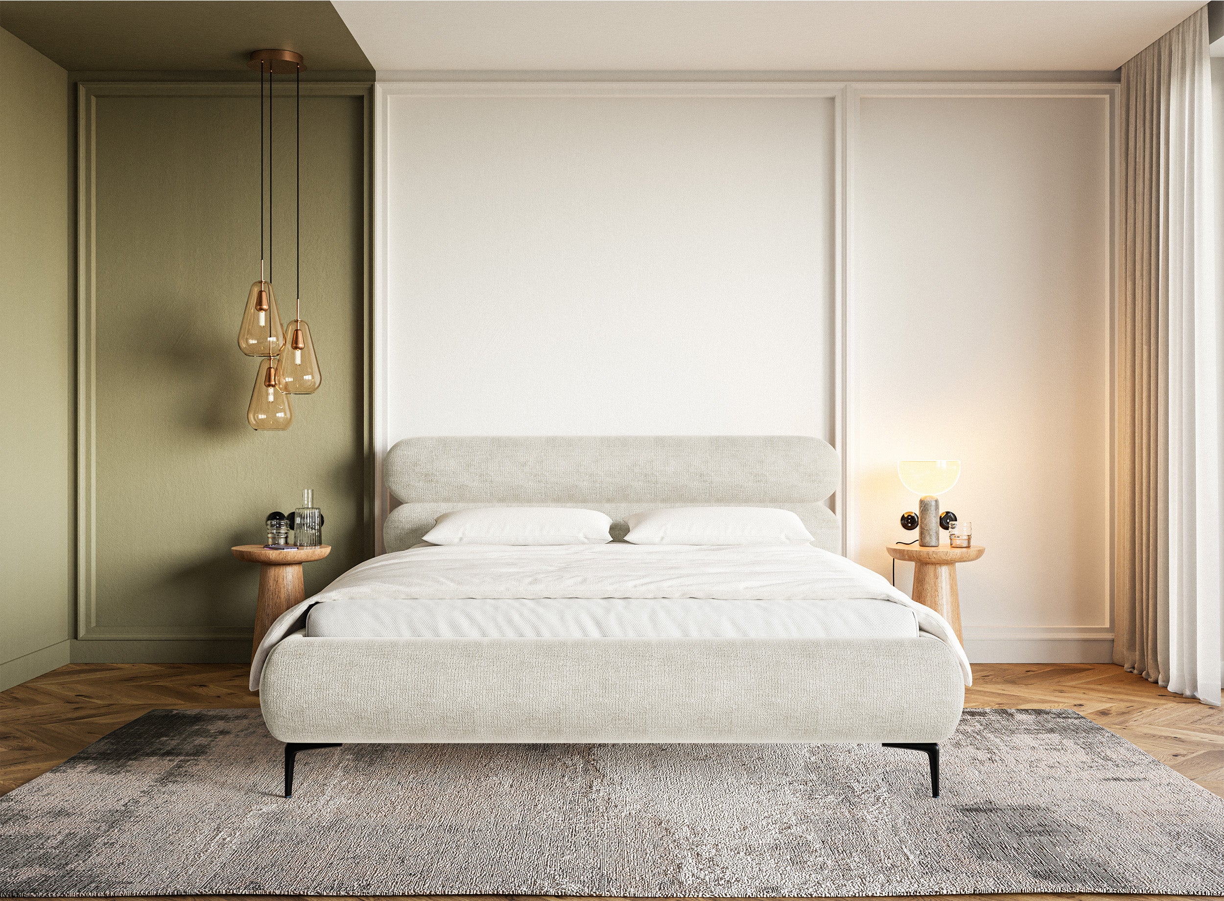 selsey-roule-polsterbett-140x200-cm-grau-beige-chenille-mit-schwarzen-f-en image 2