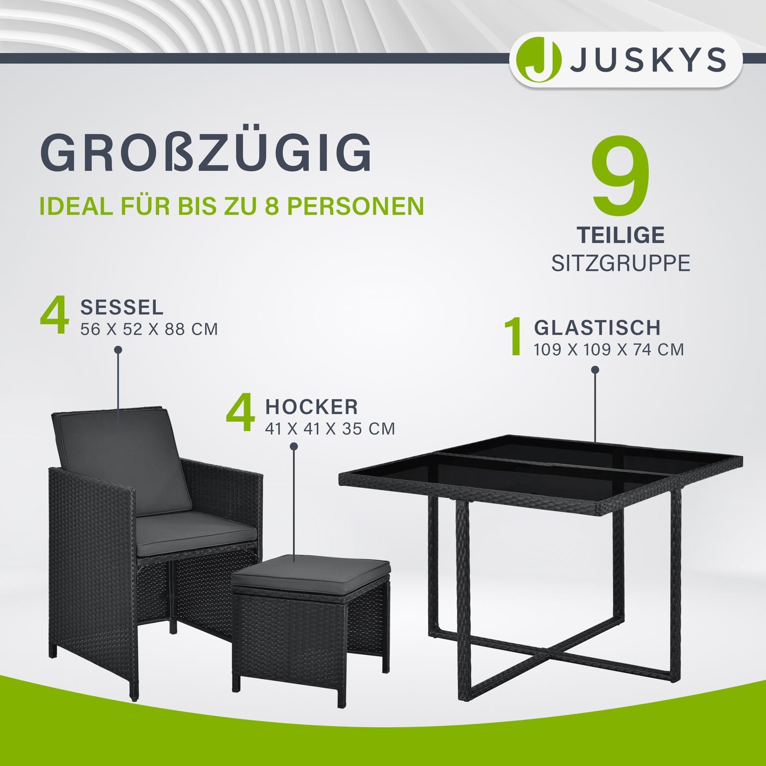 juskys-polyrattan-sitzgruppe-baracoa-l-9-teilig-f-r-8-personen image 3
