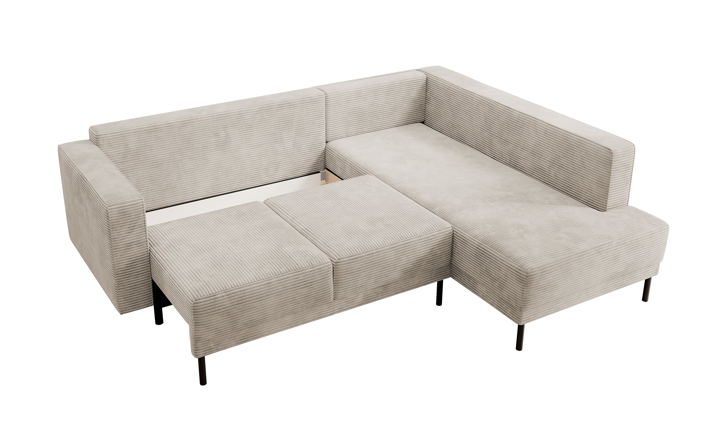 selsey-rodario-ecksofa-rechts-dunkelbeige-cord-schlaffunktion-bettkasten image 7