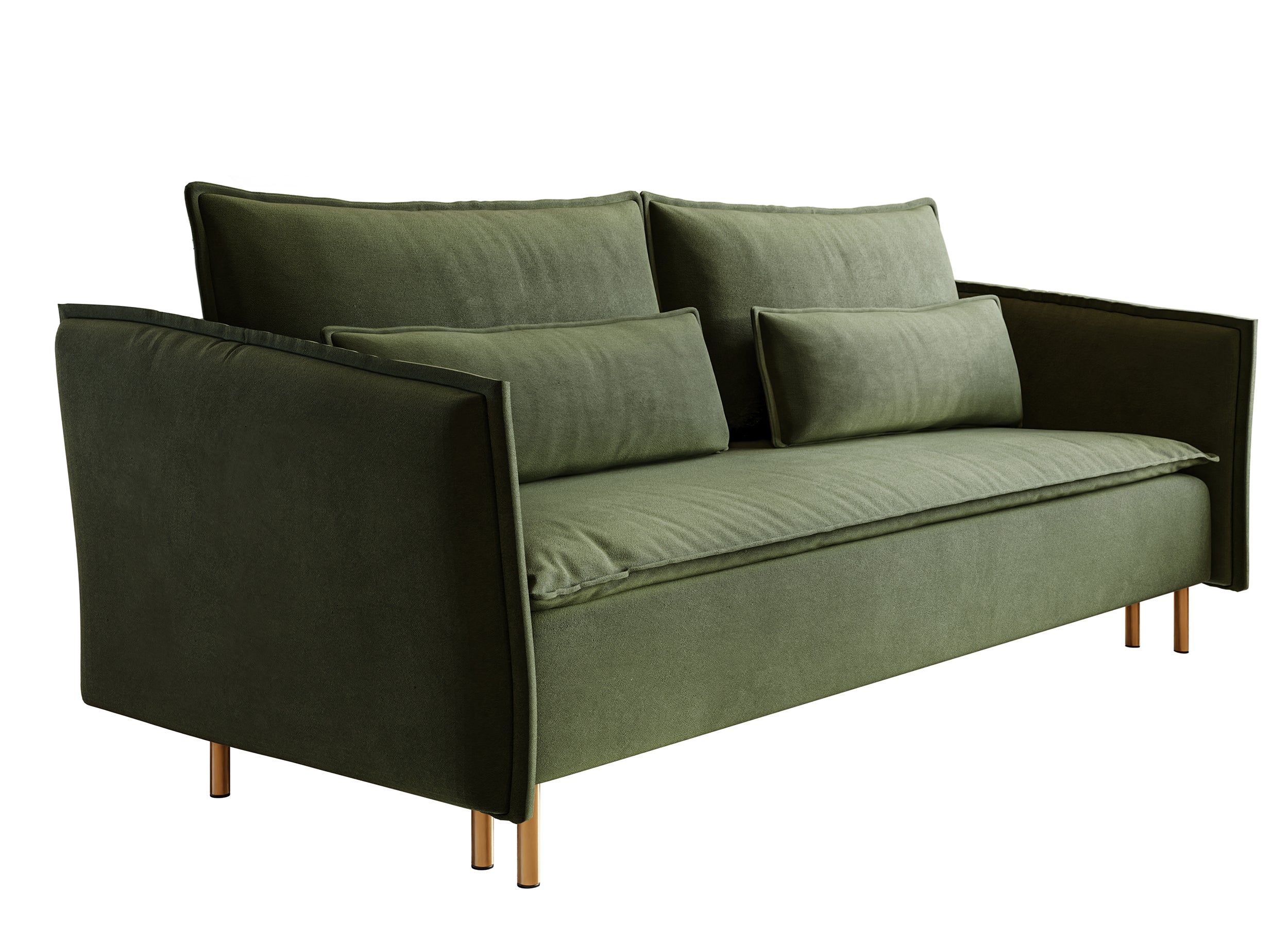 selsey-ummo-3-sitzer-sofa-ausklappbar-olivgr-n-hydrophober-samt-mit-stauraum-gol image 4